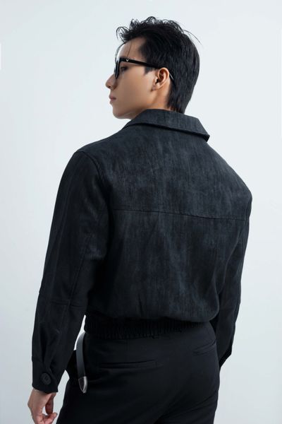  AG264 PREMIUM LEATHER JACKET - BLACK 