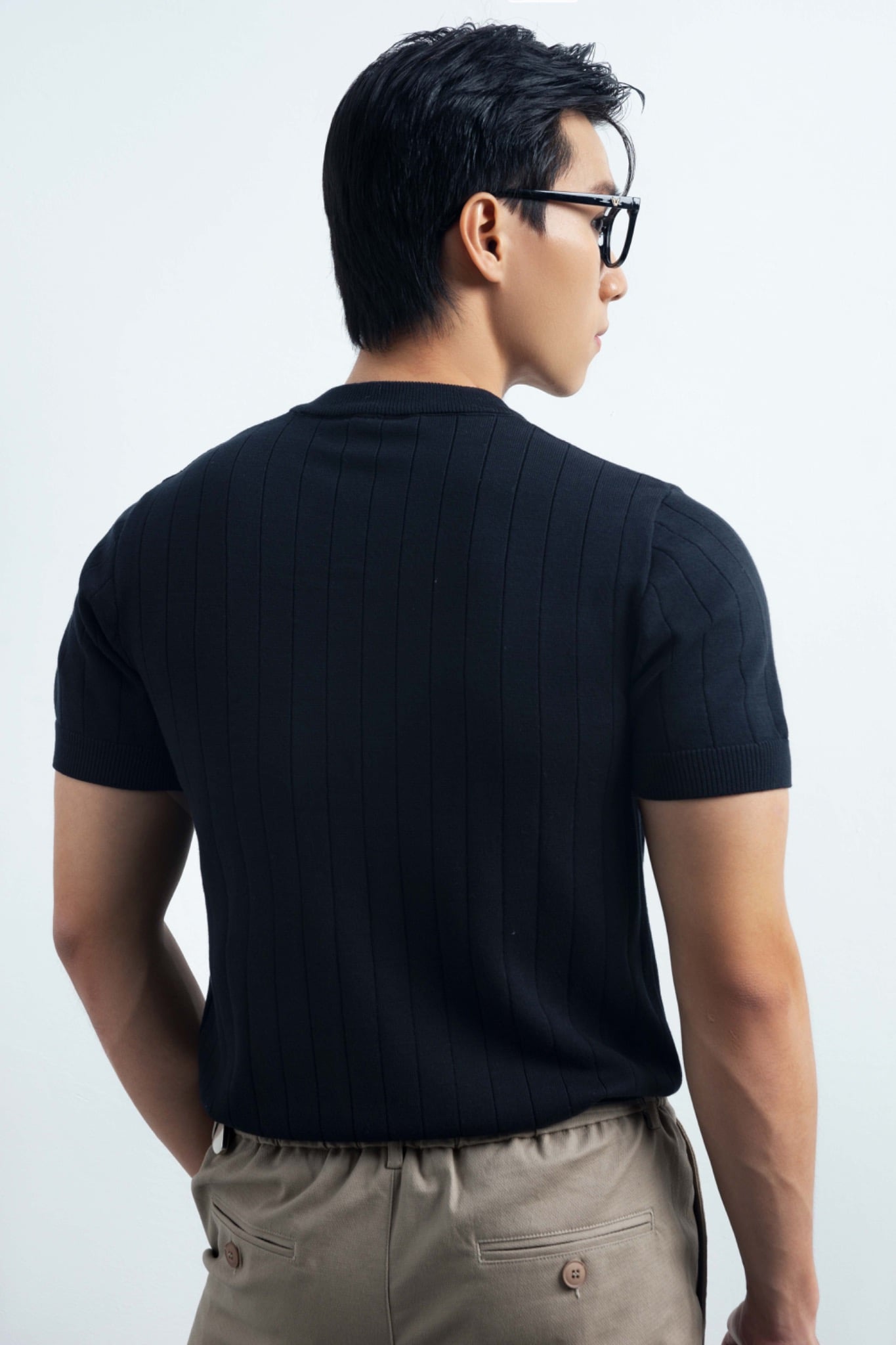 AG743 PREMIUM REGULAR FIT KNIT TSHIRT - BLACK