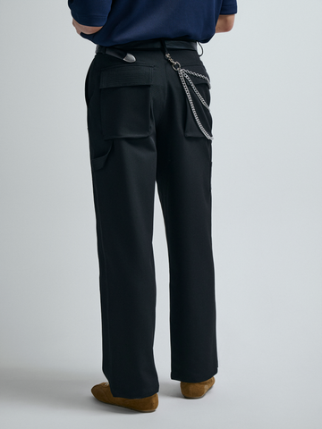 AGTT03 PREMIUM REGULAR FIT TROUSERS - BLACK