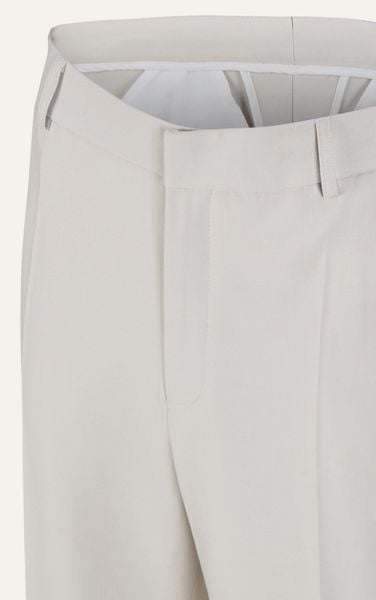  AGHT14 PREMIUM REGULAR FIT TROUSERS - OFF WHITE 