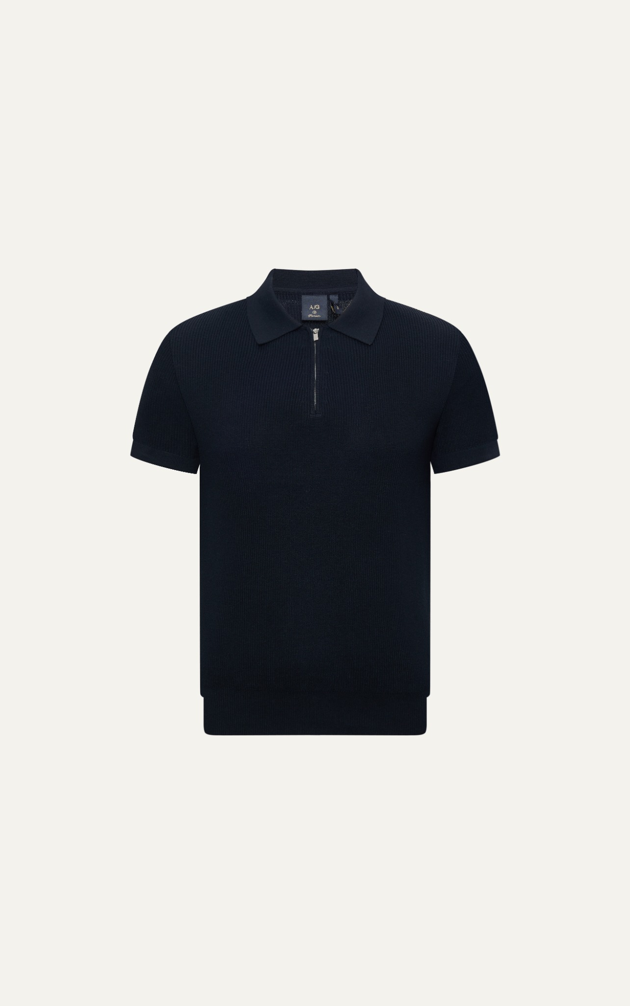 AG767 PREMIUM REGULAR FIT KNIT POLO - BLACK