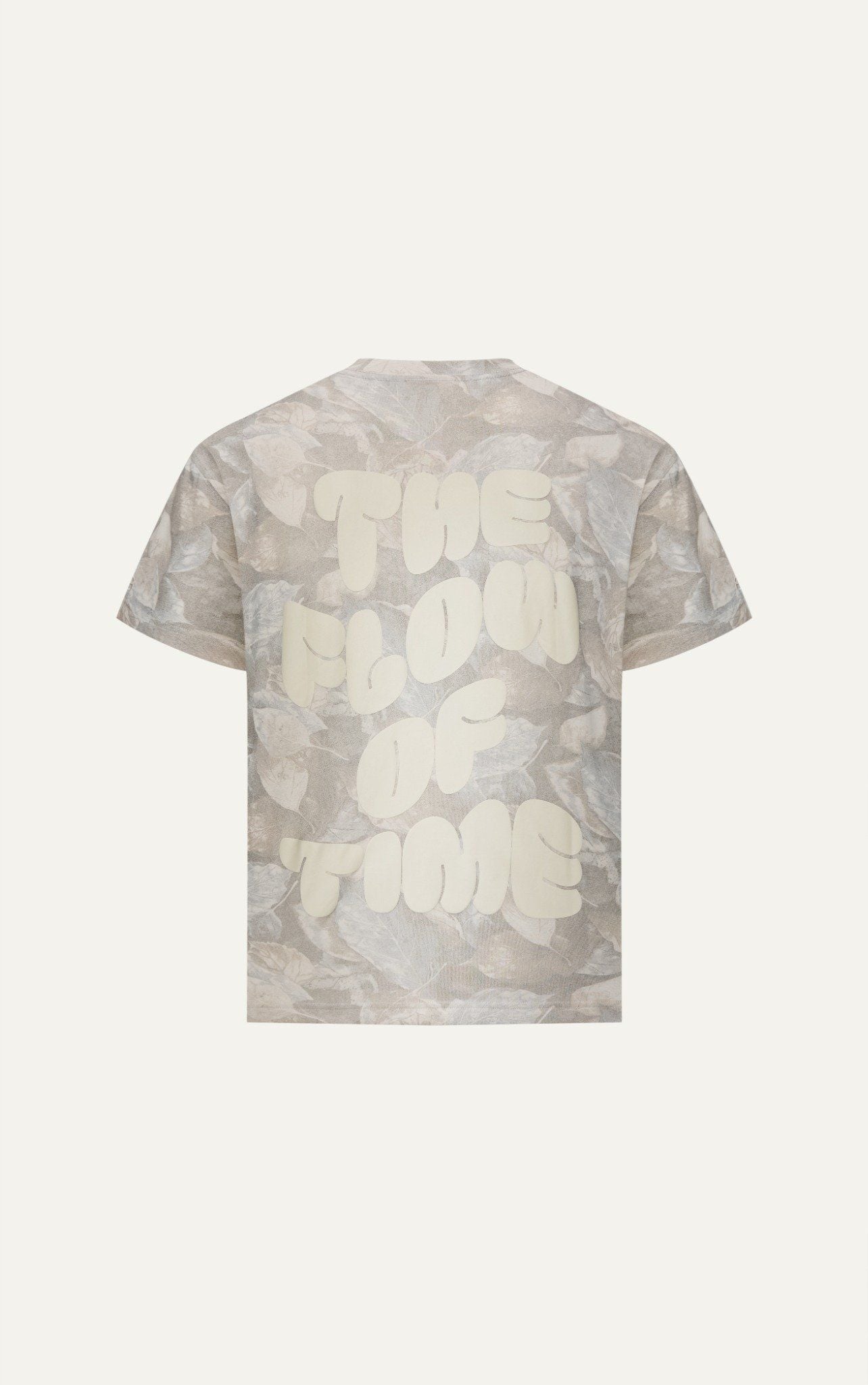  AG16 STUDIO LOOSE FIT PUFF PRINT LOGO T-SHIRT - LIGHT GREY 