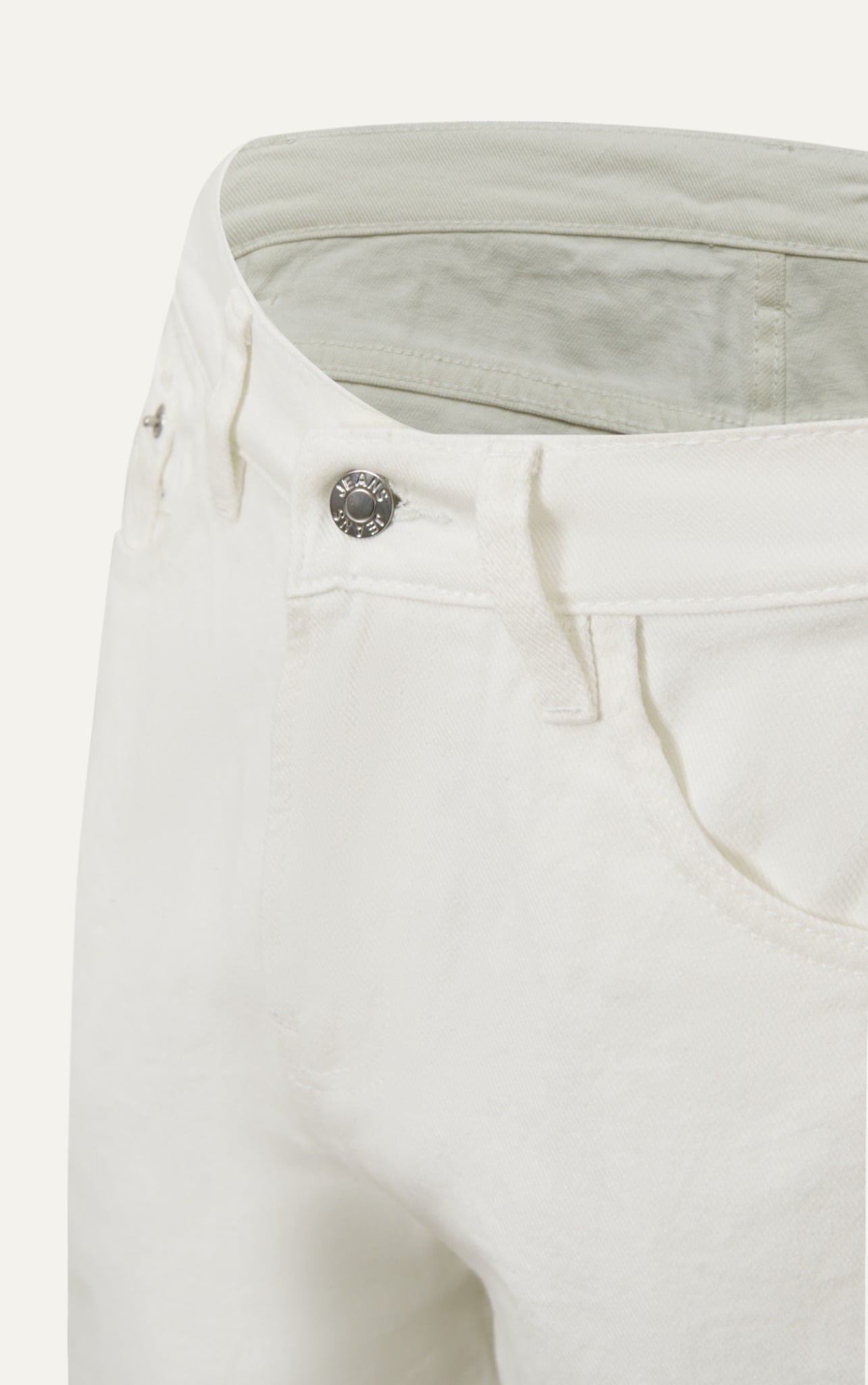 TA51 FACTORY LOOSE FIT SHORT JEANS - WHITE