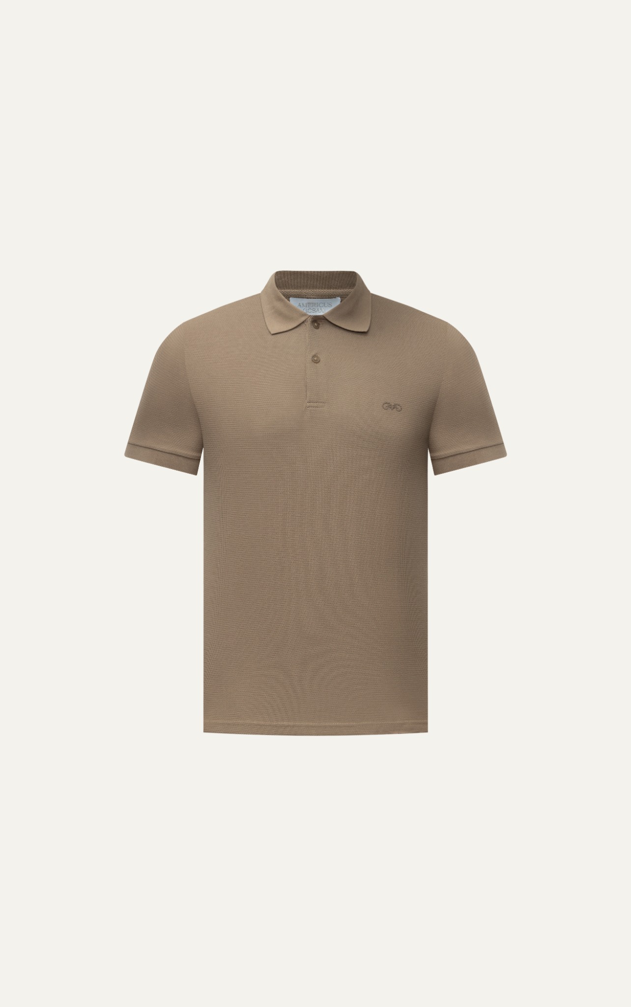 AG02 SIGNATURE SLIMFIT POLO - LIGHT BROWN