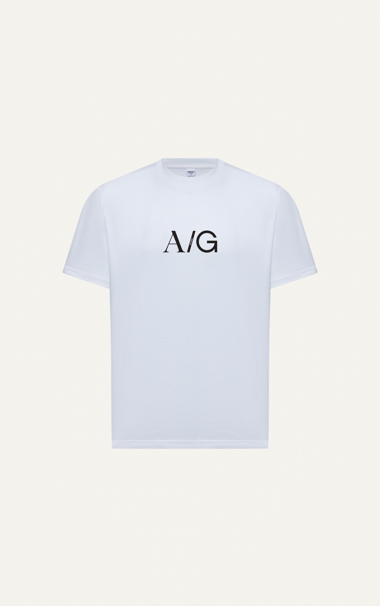  T738 STUDIO LOOSE FIT BIG LOGO T-SHIRT - WHITE 