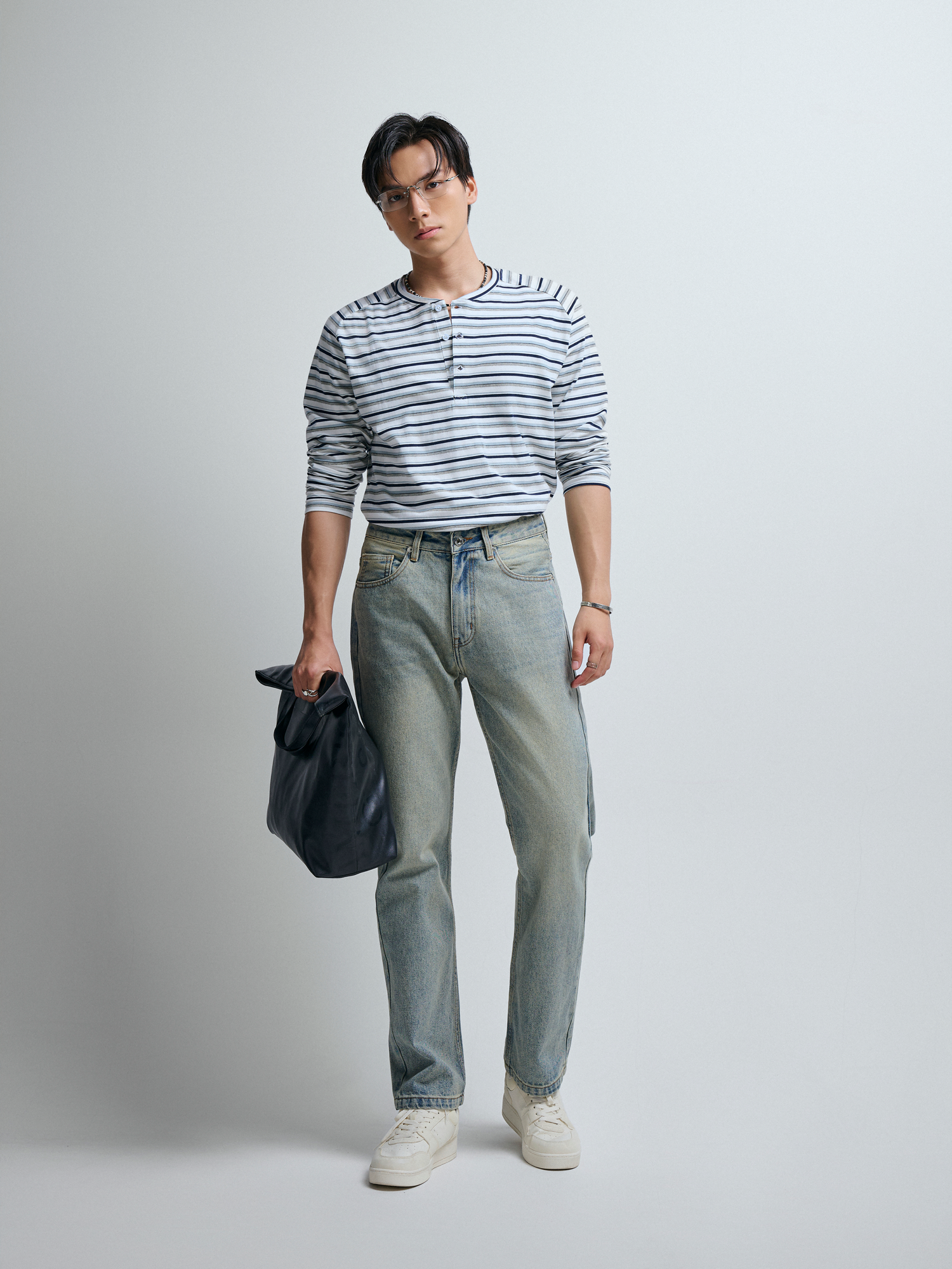 T680 FACTORY SLIMFIT LONG-SLEEVED SHIRT - OFF WHITE