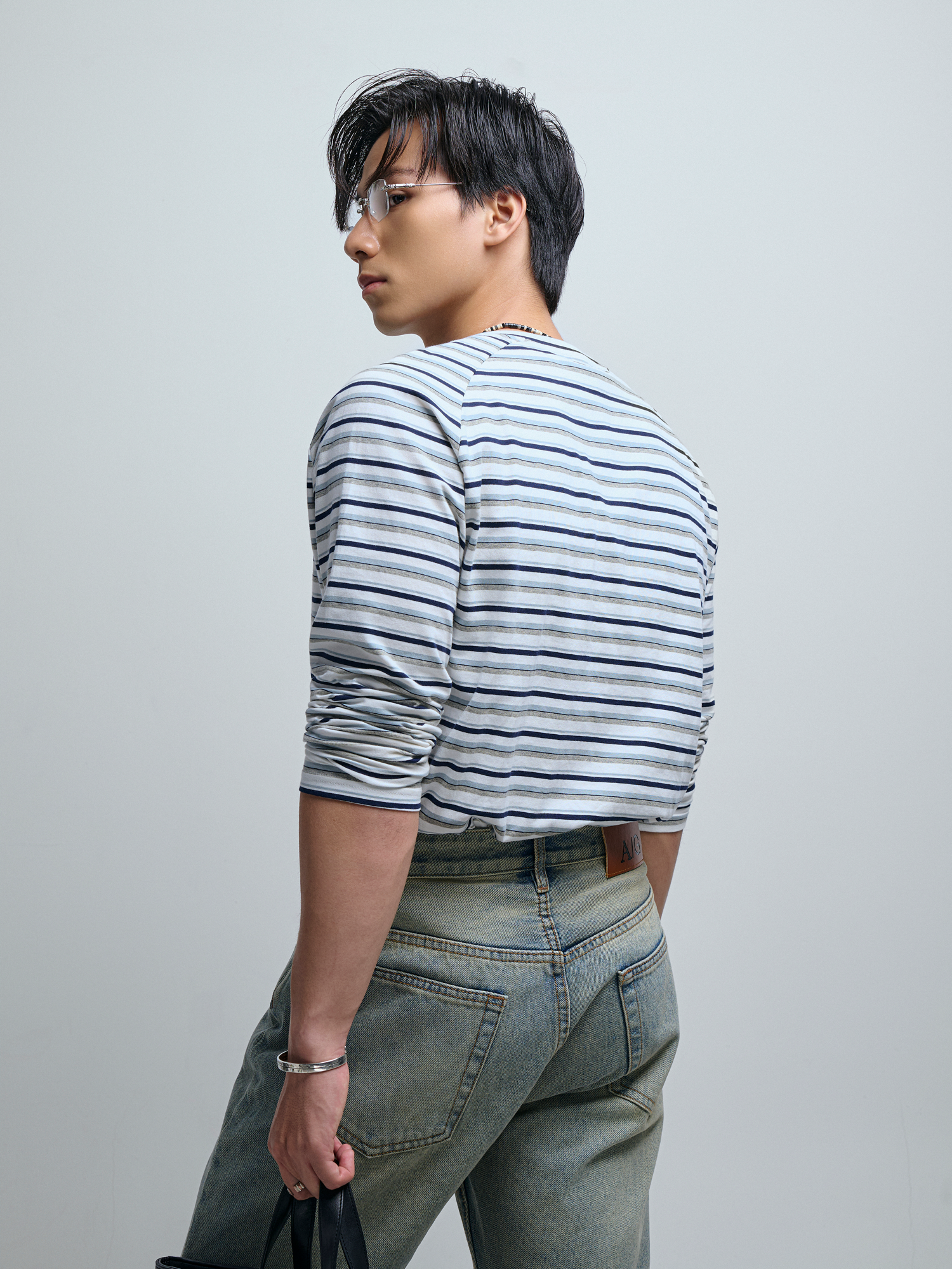 T680 FACTORY SLIMFIT LONG-SLEEVED SHIRT - OFF WHITE