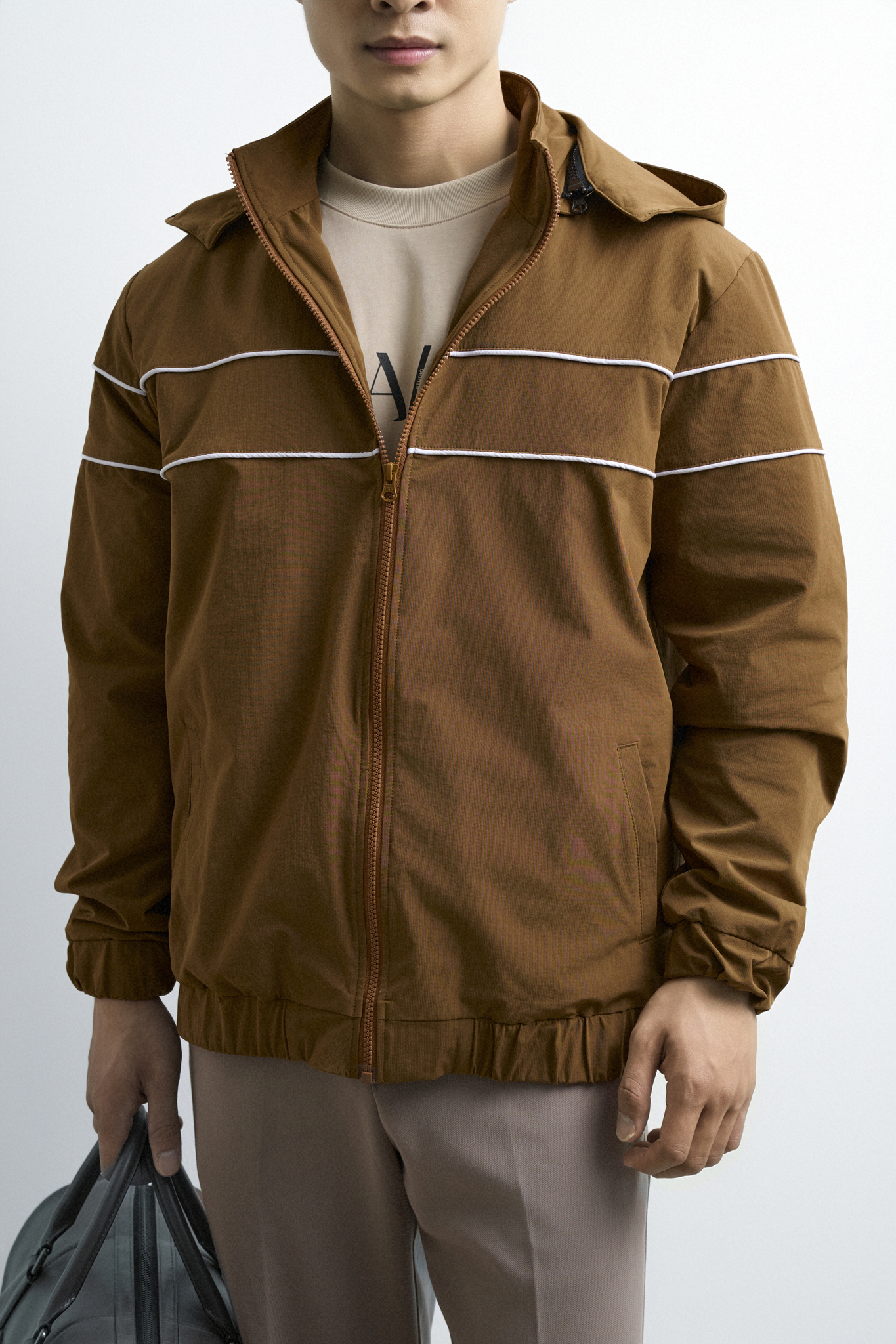 TL13 REGULAR BASIC JACKET - BROWN