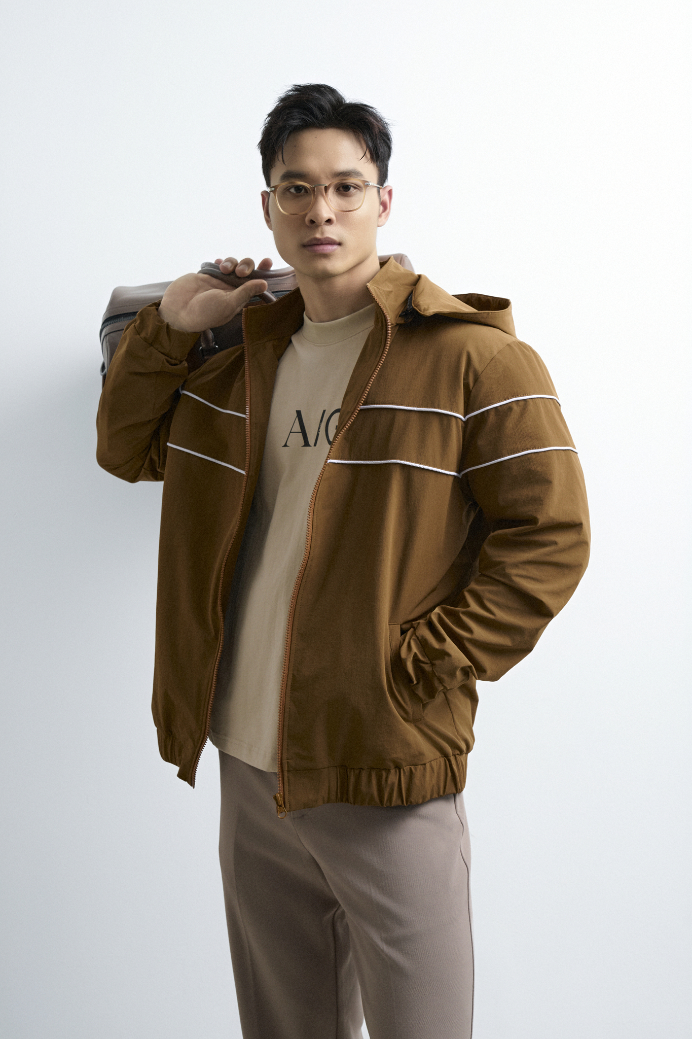 TL13 REGULAR BASIC JACKET - BROWN