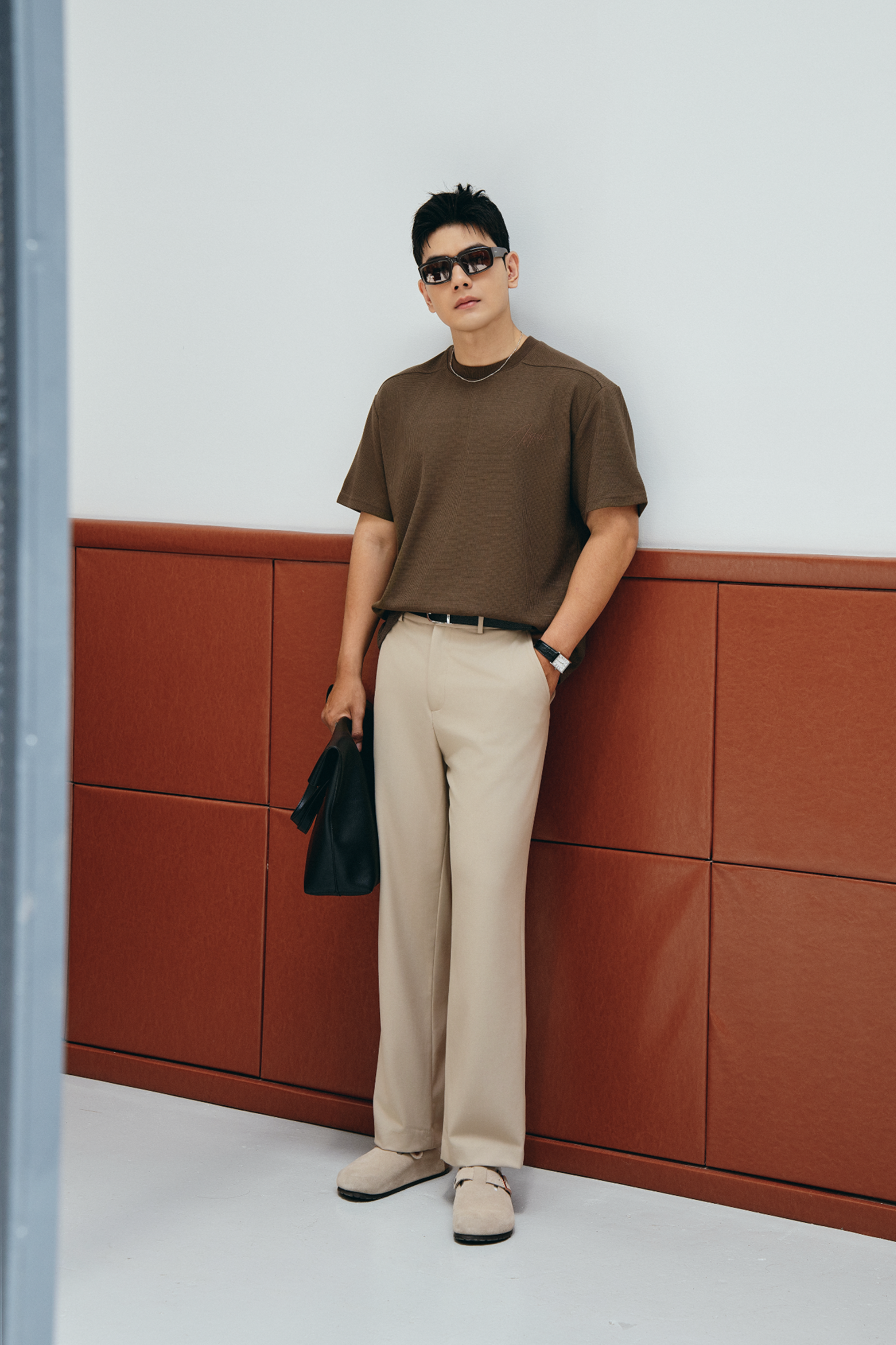 AGHT14 PREMIUM REGULAR FIT TROUSERS - BEIGE