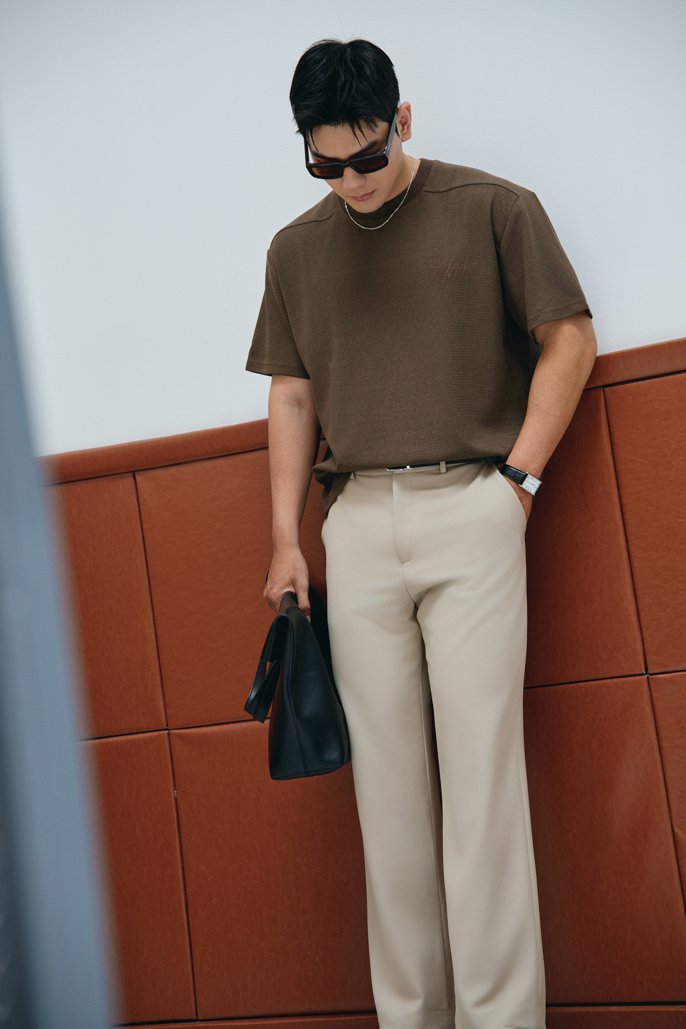 AGHT14 PREMIUM REGULAR FIT TROUSERS - BEIGE