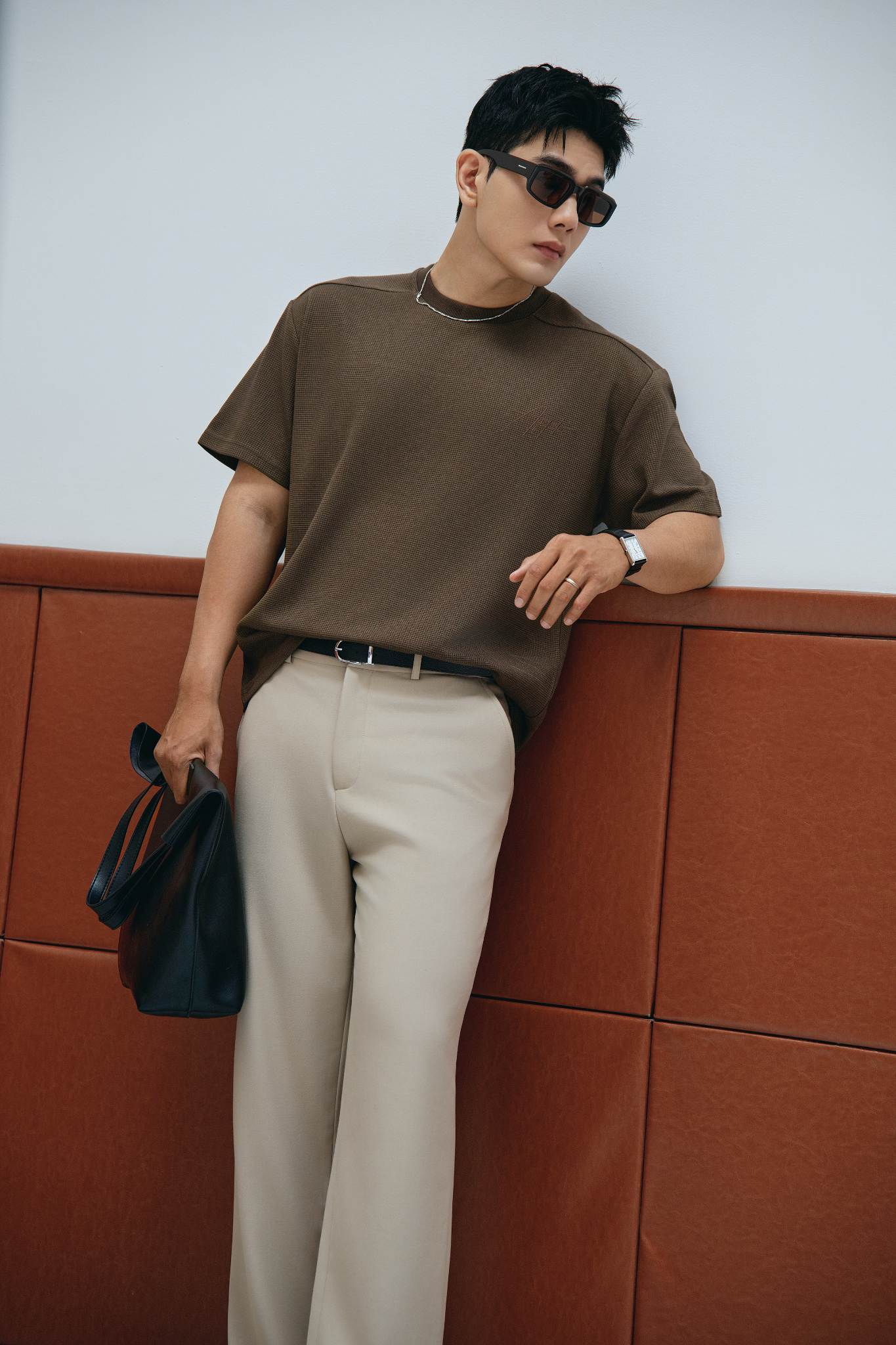 AGHT14 PREMIUM REGULAR FIT TROUSERS - BEIGE