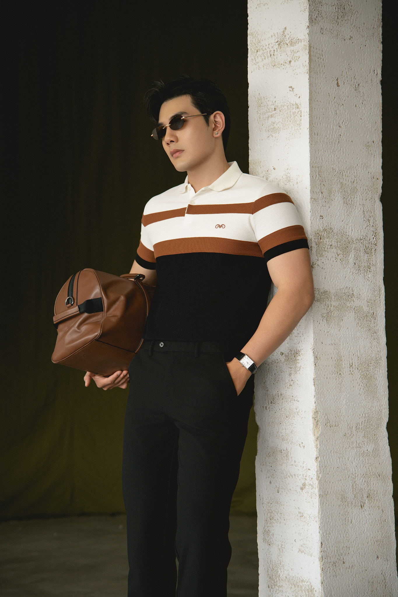 AG83 PREMIUM SLIMFIT POLO - WHITE