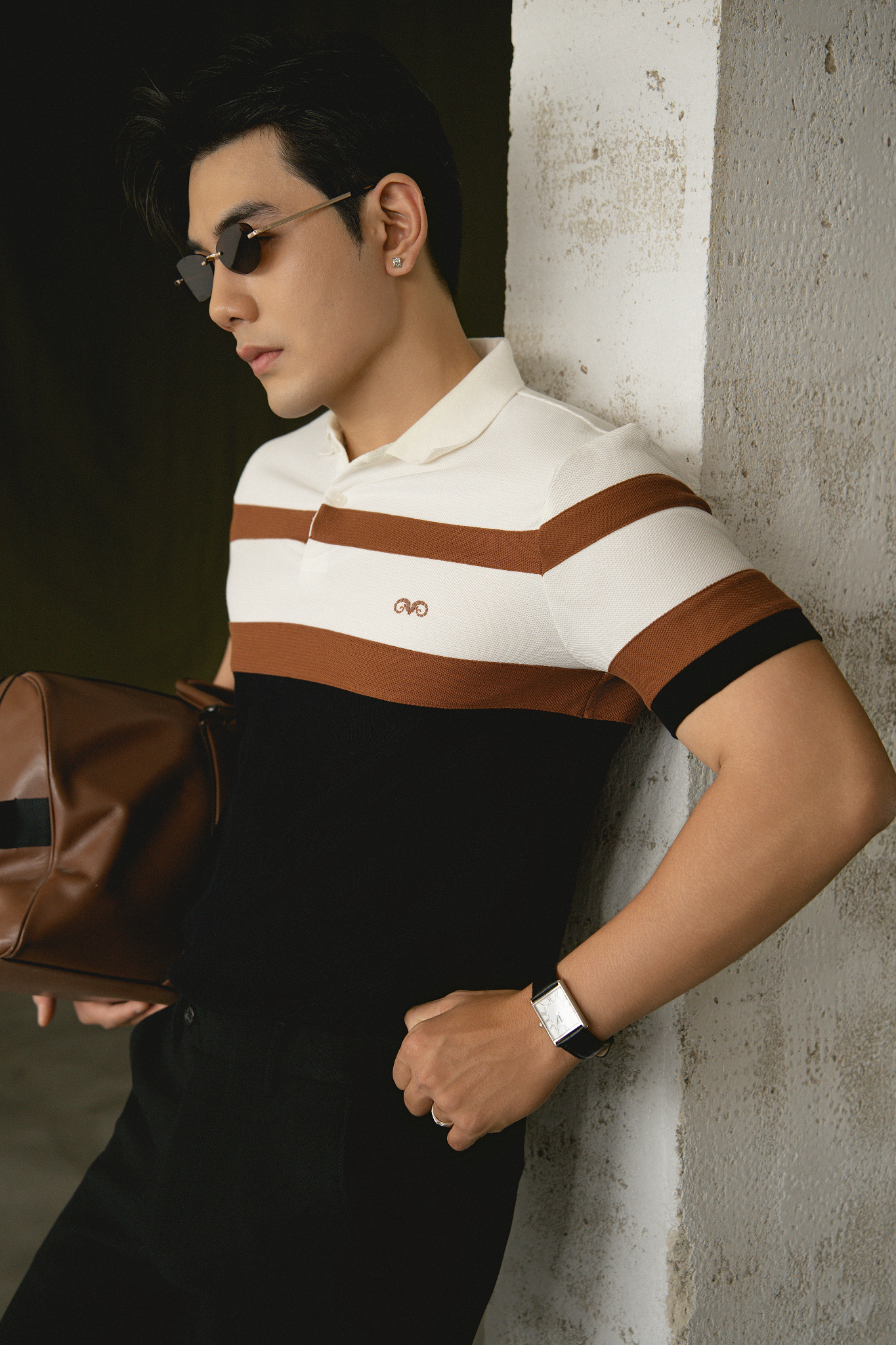 AG83 PREMIUM SLIMFIT POLO - WHITE