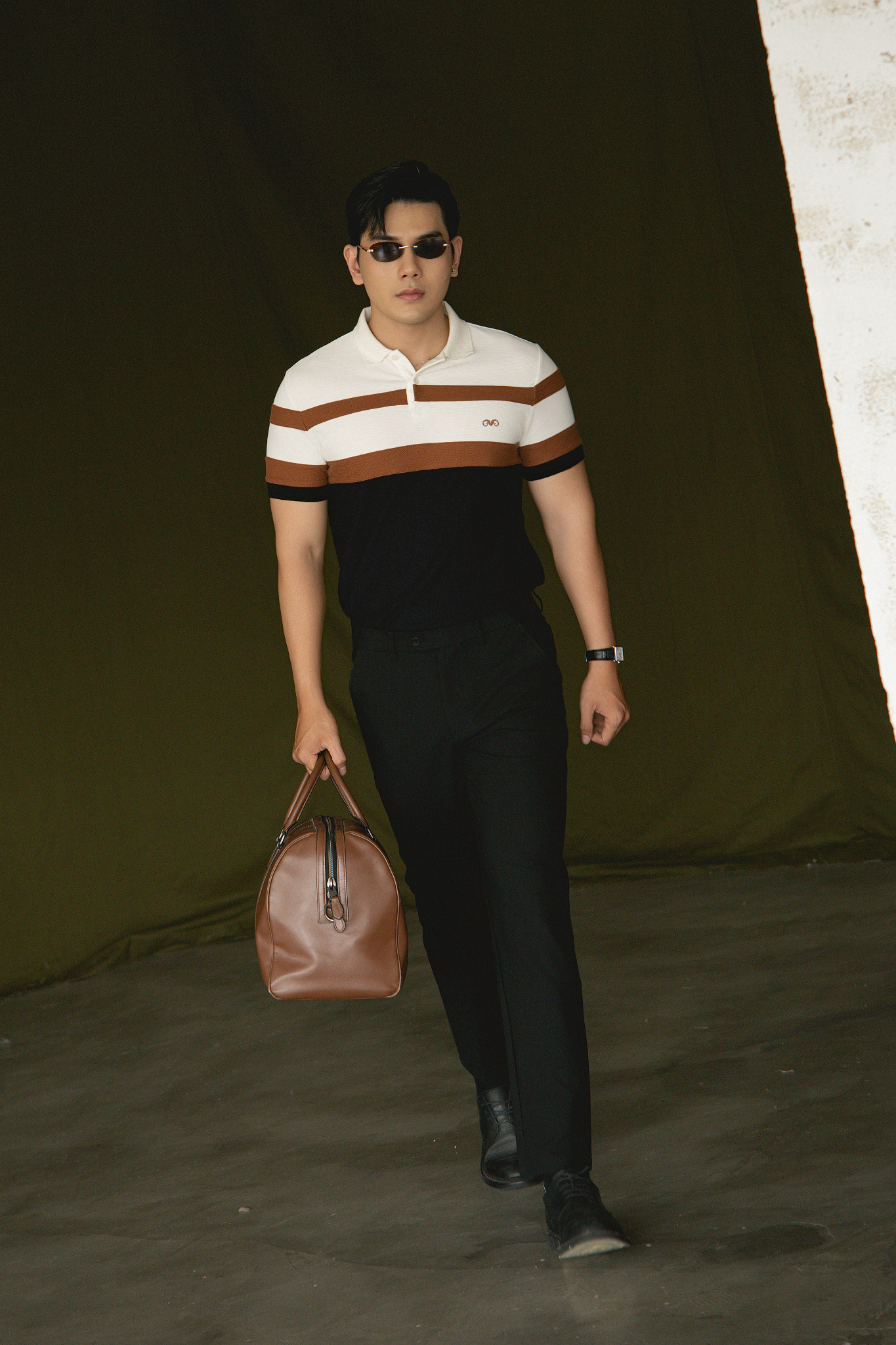 AG83 PREMIUM SLIMFIT POLO - WHITE