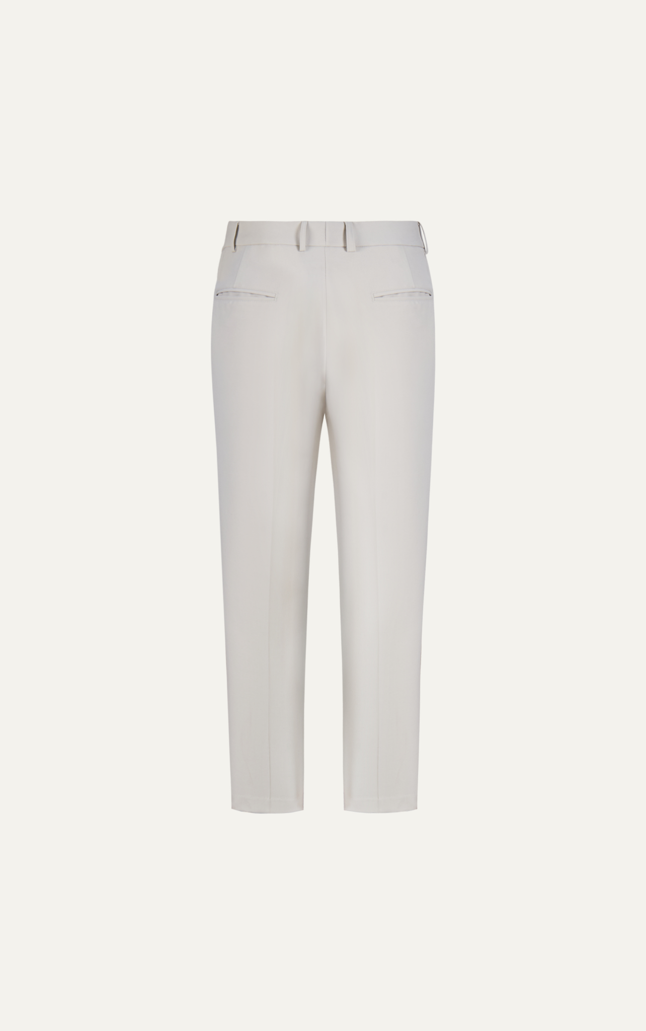 AGHT14 PREMIUM REGULAR FIT TROUSERS - OFF WHITE
