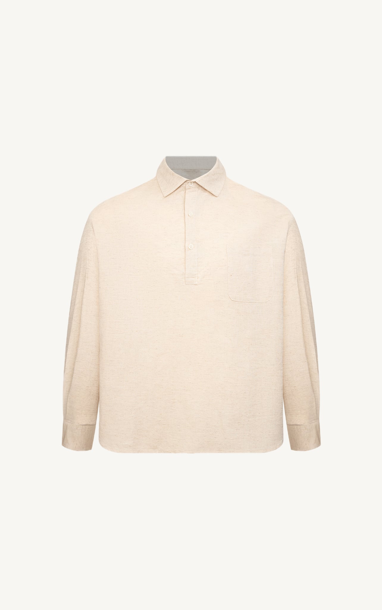 AG540 STUDIO REGULAR FIT LINEN SHIRT - BEIGE