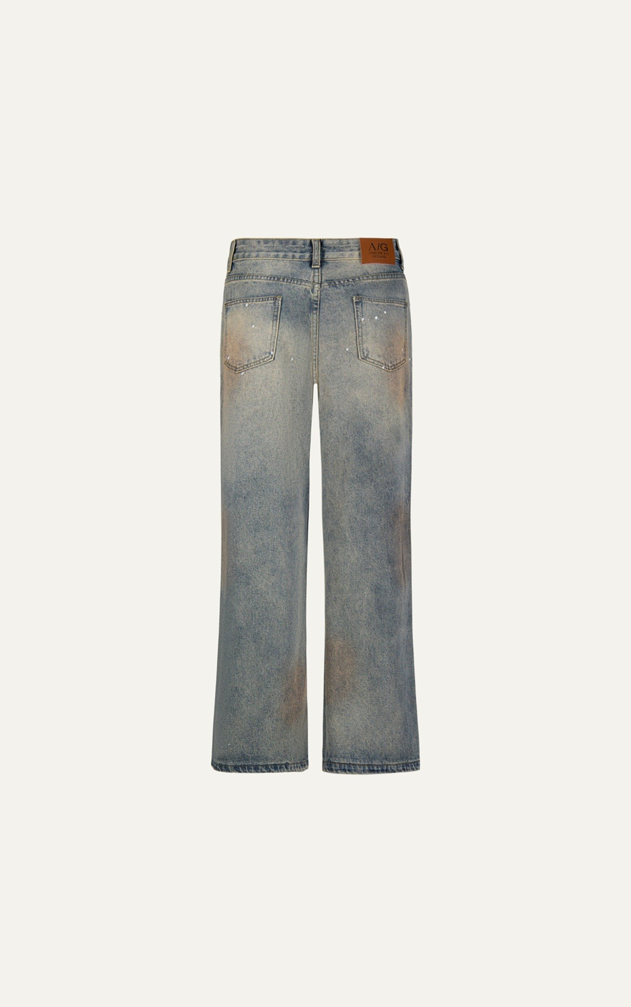 N761 WASHED STRAIGHT LEG JEANS -DARK BLUE