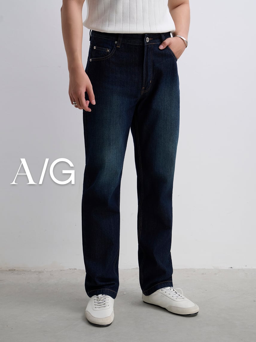 TT09 PREMIUM RAW DENIM TROUSER - DARK BLUE