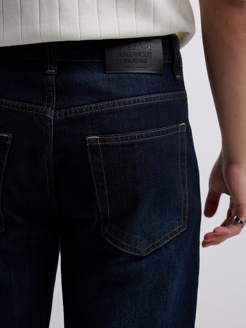 TT09 PREMIUM RAW DENIM TROUSER - DARK BLUE