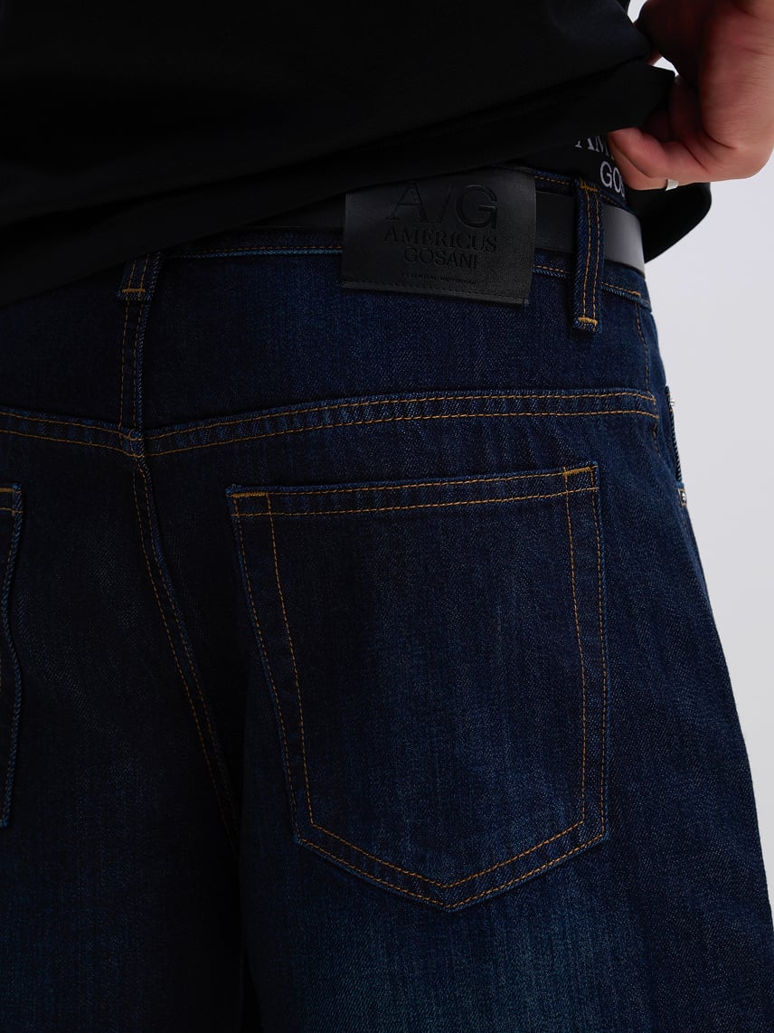 TT09 PREMIUM RAW DENIM TROUSER - DARK BLUE