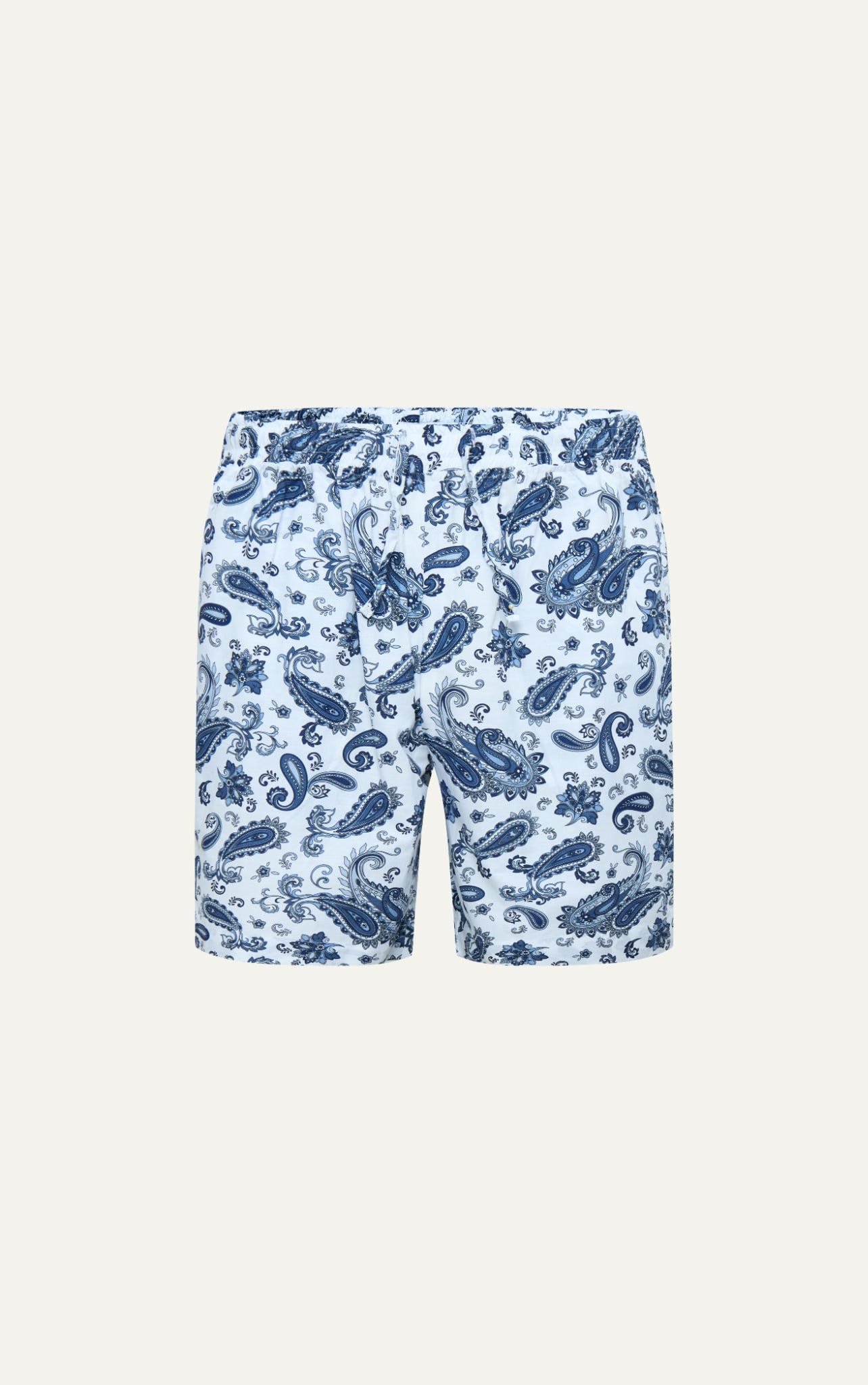 AG323 PREMIUM LOOSE FIT LINEN SHORT - LIGHT BLUE