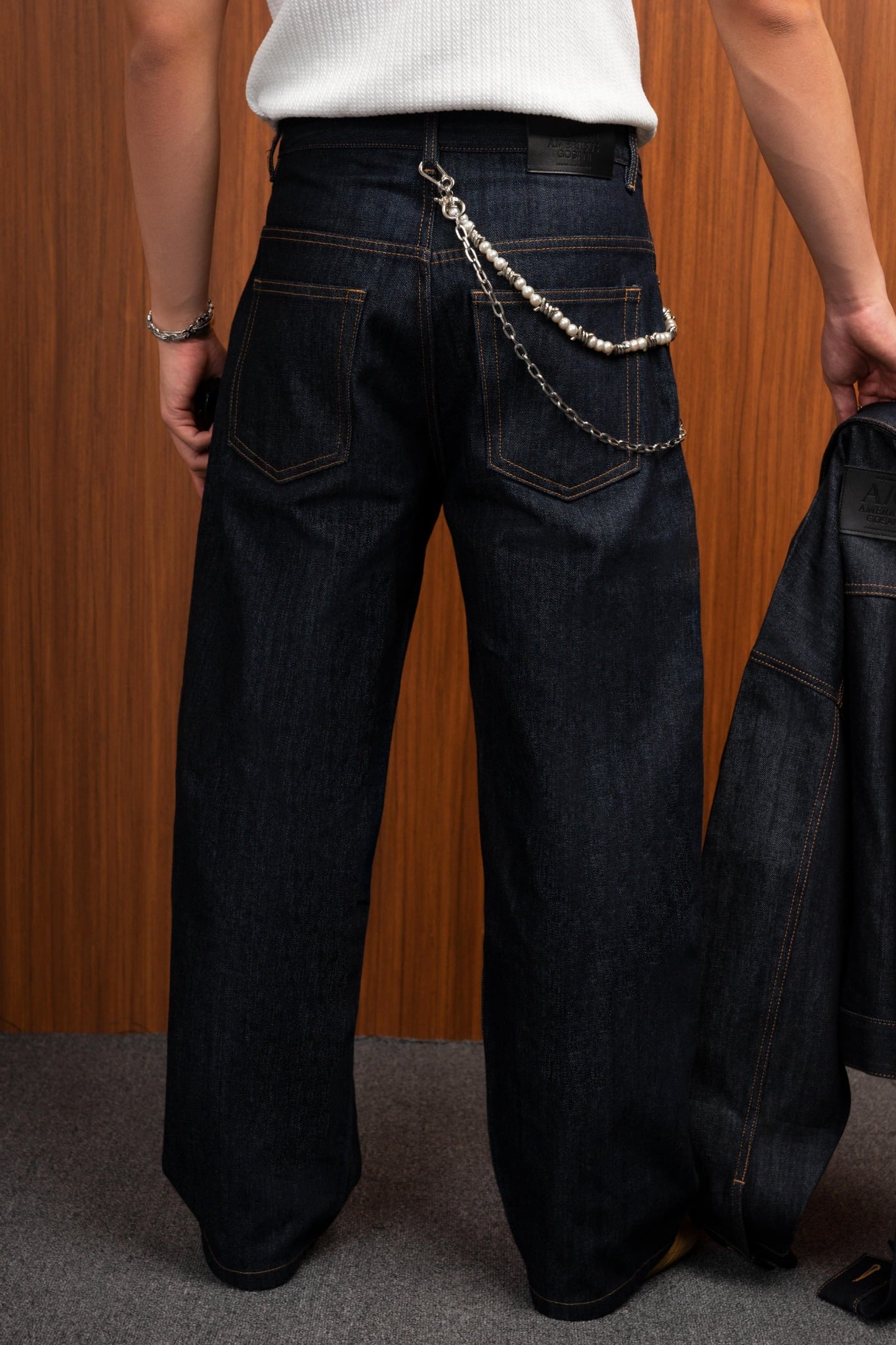 M04 PREMIUM RAW DENIM TROUSER - DARK BLUE