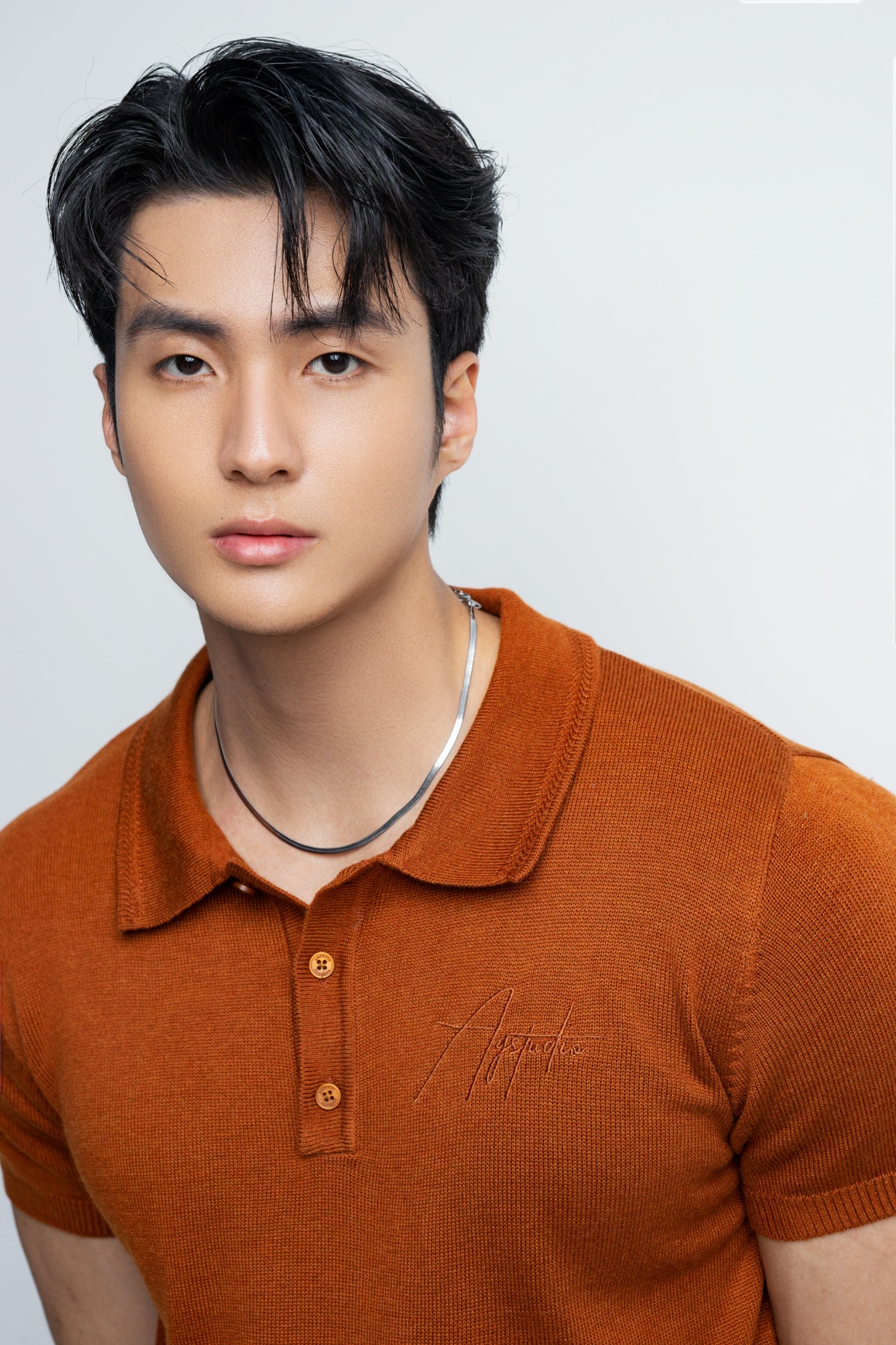 N456 CLASSIQUE KNIT POLO - ORANGE