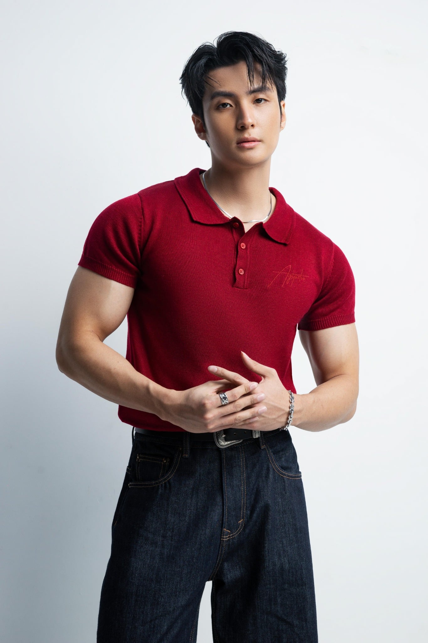 N456 CLASSIQUE KNIT POLO - RED