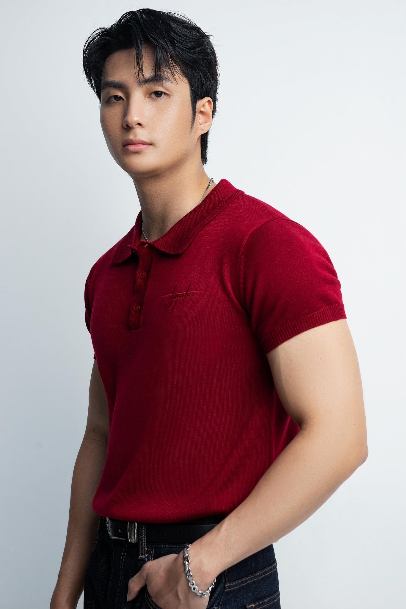 N456 CLASSIQUE KNIT POLO - RED
