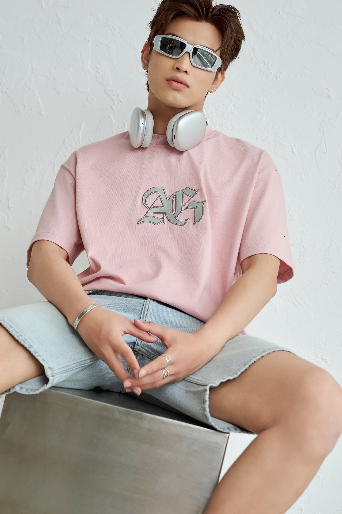 AGHT23 NEW GRAPHIC T-SHIRT - PINK
