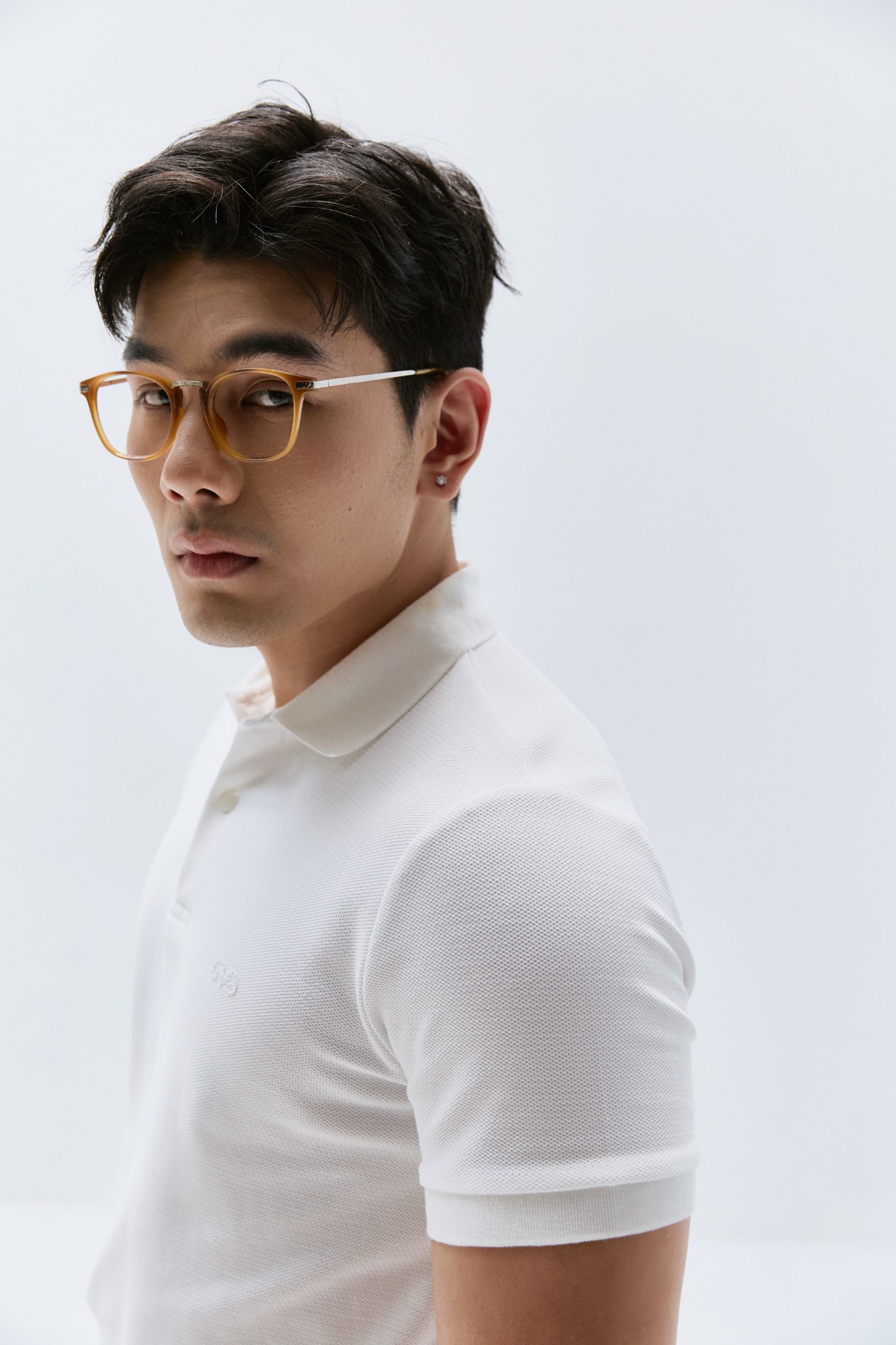 AG02 SIGNATURE SLIMFIT POLO - WHITE