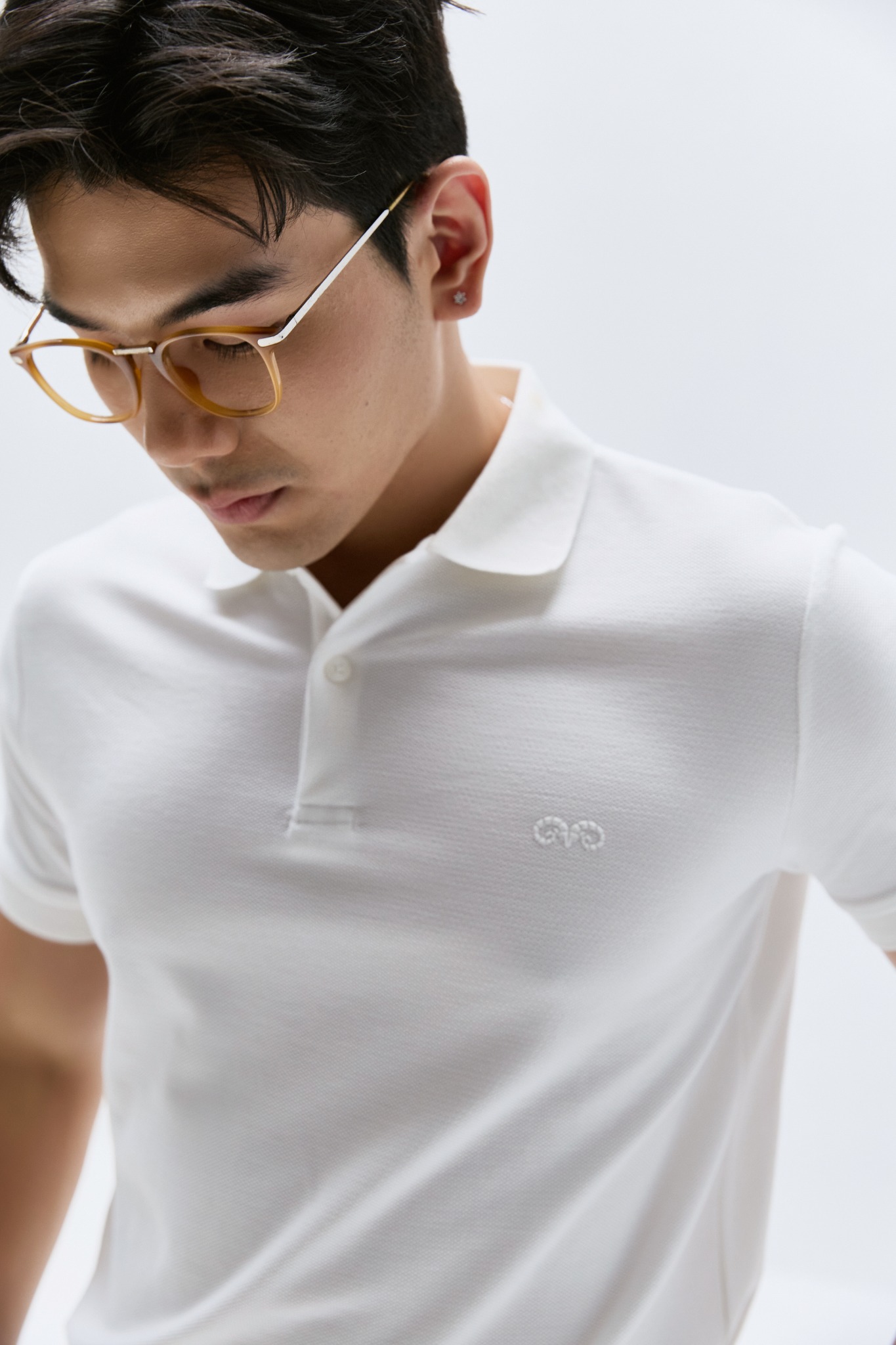 AG02 SIGNATURE SLIMFIT POLO - WHITE