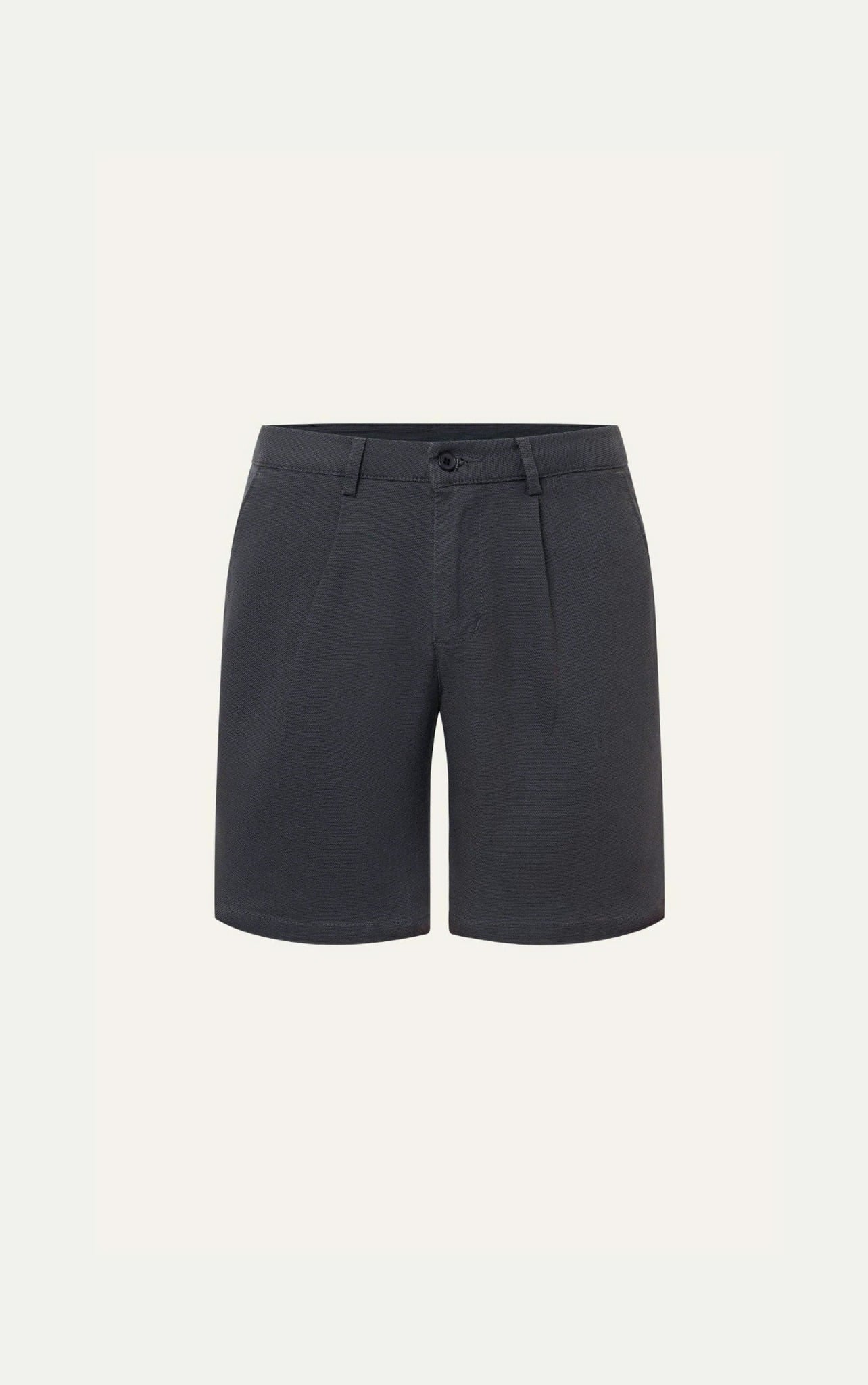 AG511 STUDIO SLIMFIT PLEATED CHINO BASIC KHAKI SHORT - DARK GREY