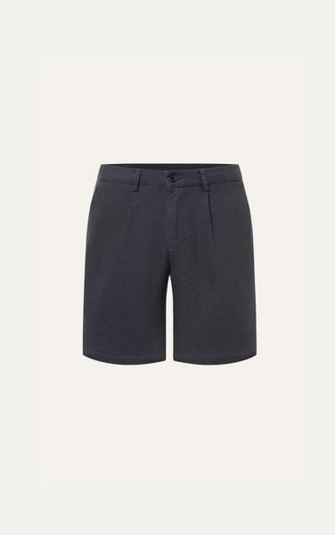  AG511 STUDIO SLIMFIT PLEATED CHINO BASIC KHAKI SHORT - DARK GREY
