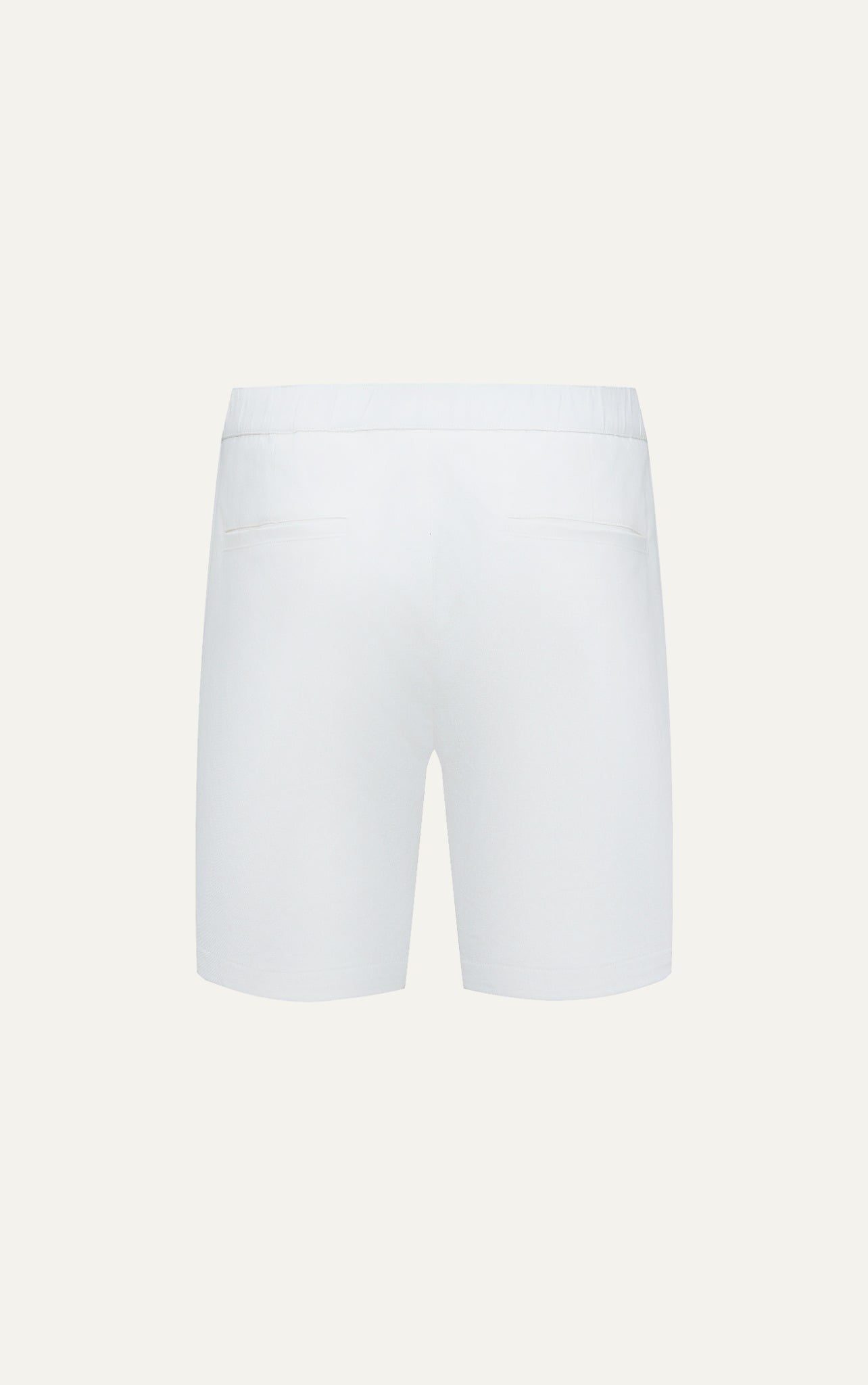 AG523 SIGNATURE SLIMFIT EASY KHAKI SHORTS- WHITE