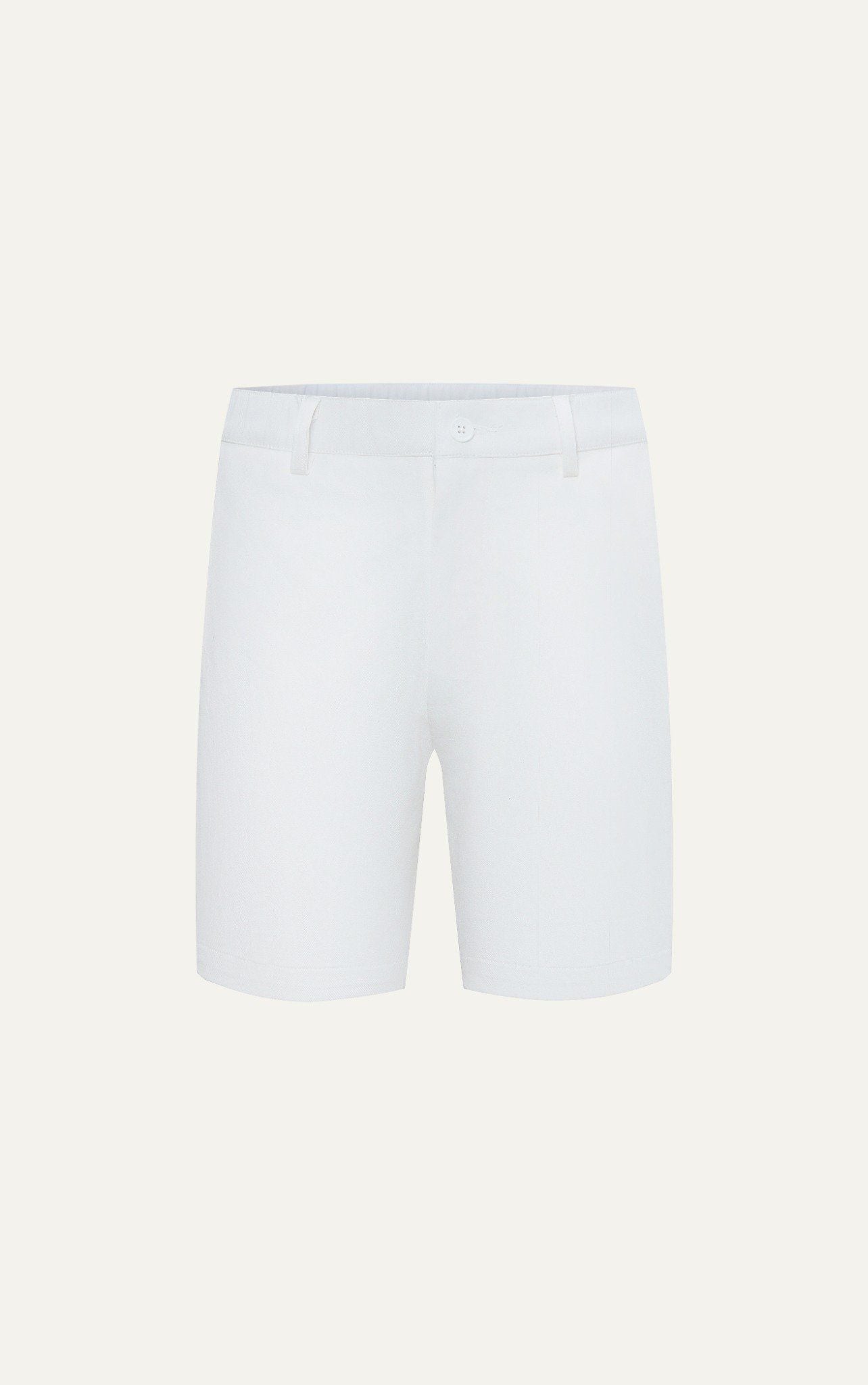  AG523 SIGNATURE SLIMFIT EASY KHAKI SHORTS- WHITE 
