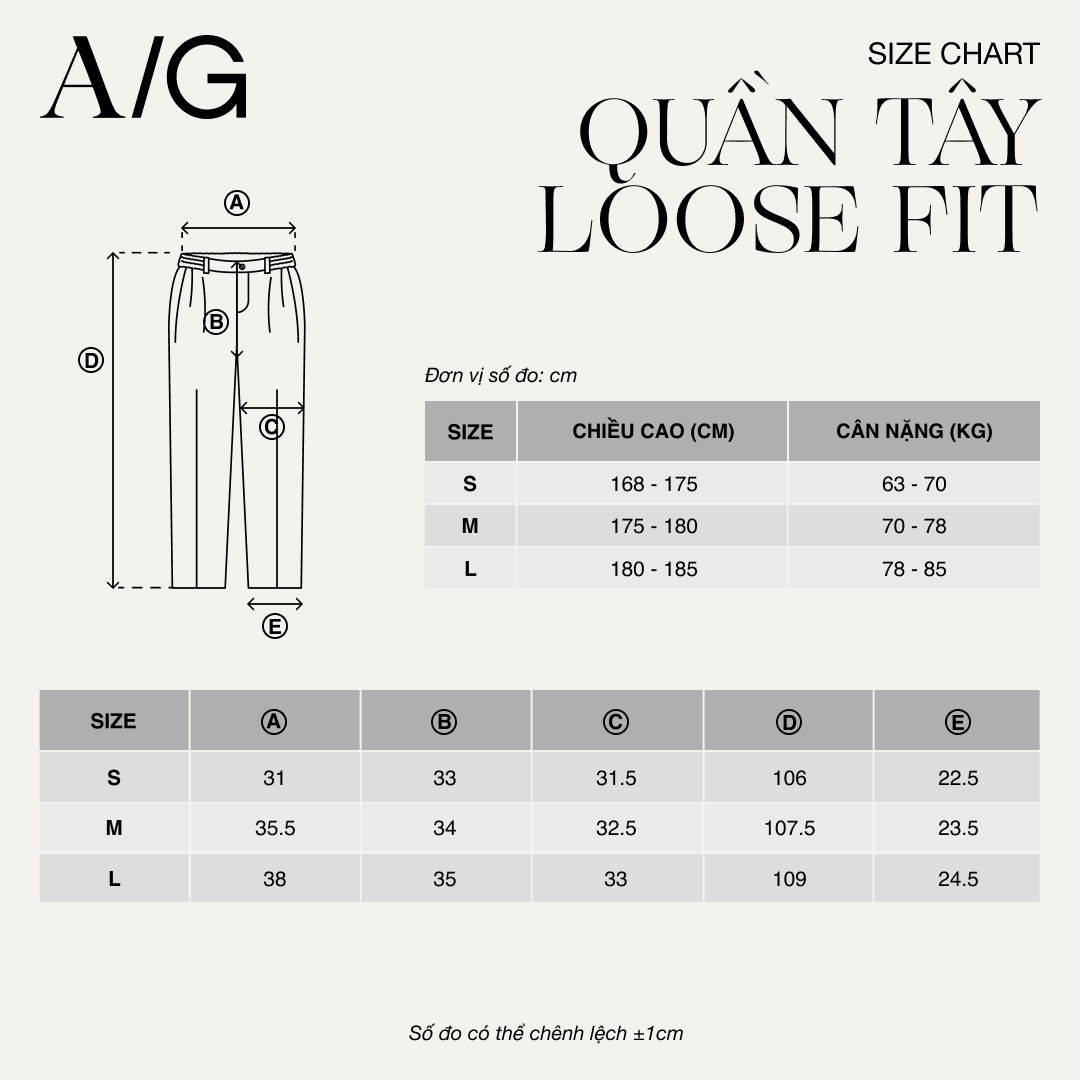 AG11 STUDIO LOOSE FIT RELAX TROUSERS - LIGHT GREY