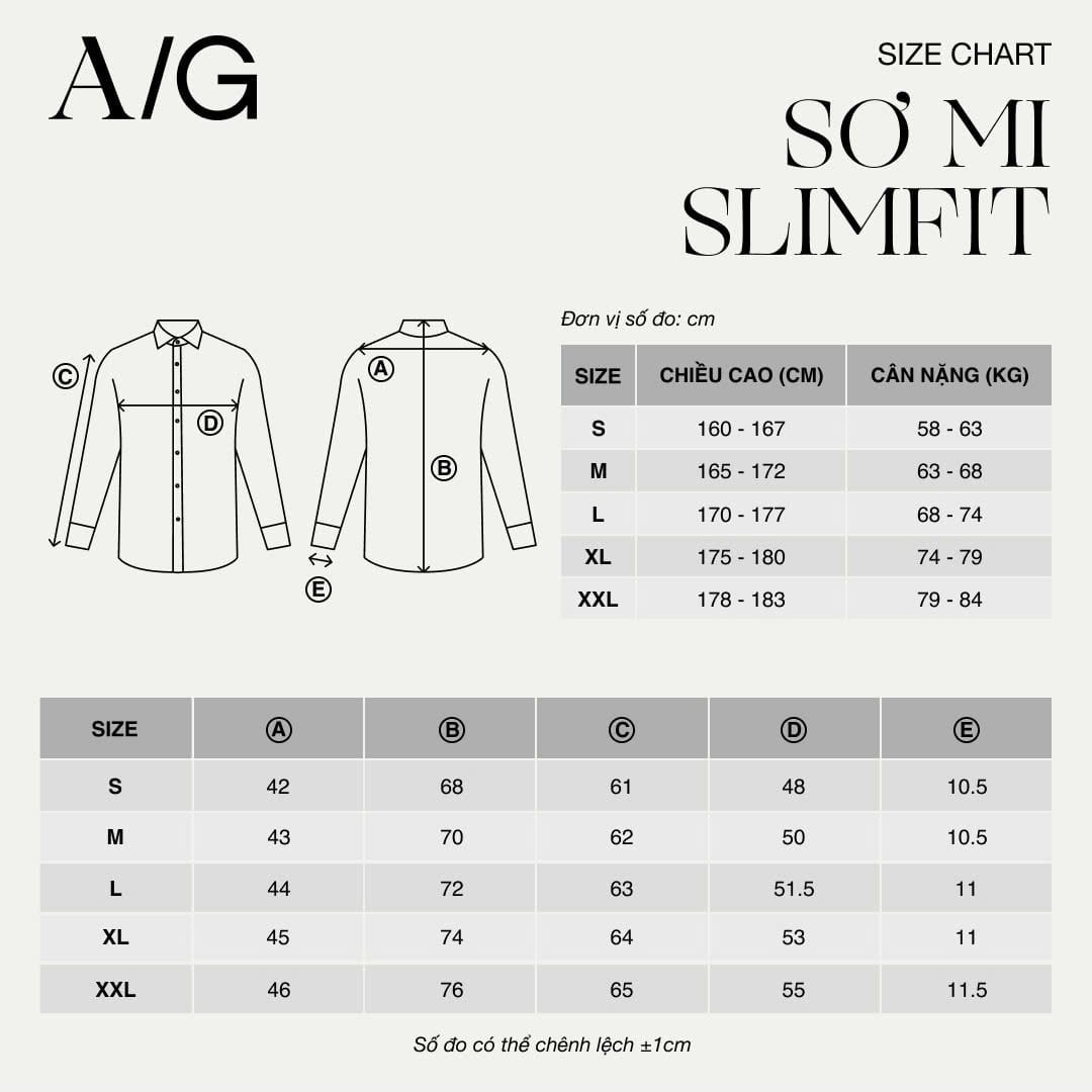 AG009 PREMIUM SLIMFIT SHIRT - BLACK
