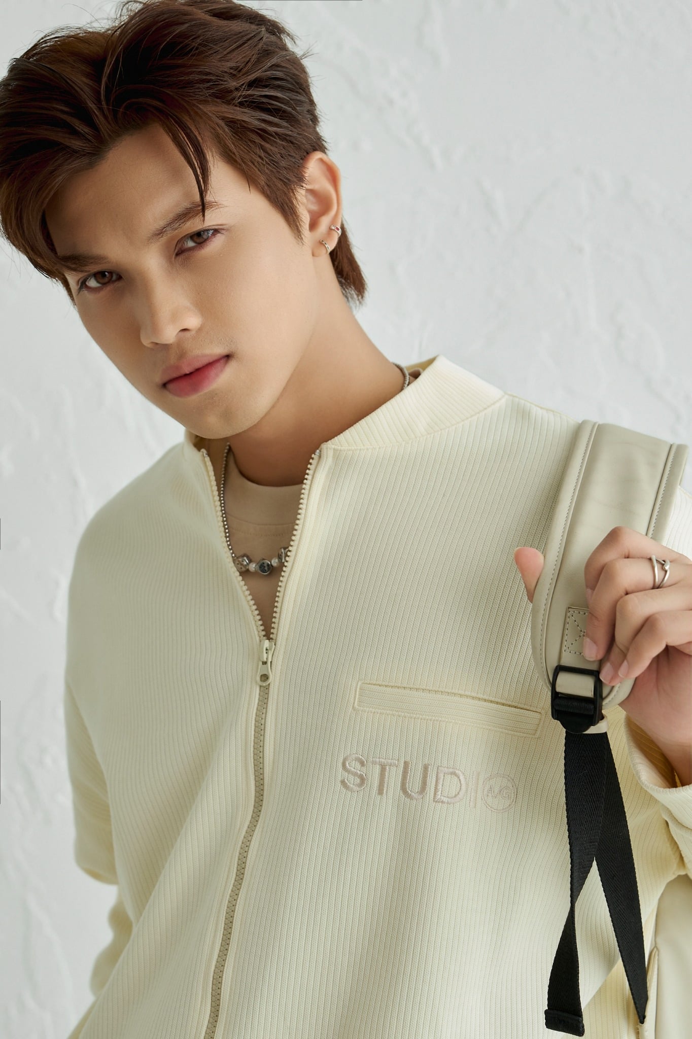 TL12 A/G PREMIUM SWEATER MINIMALIST LOGO - OFF WHITE