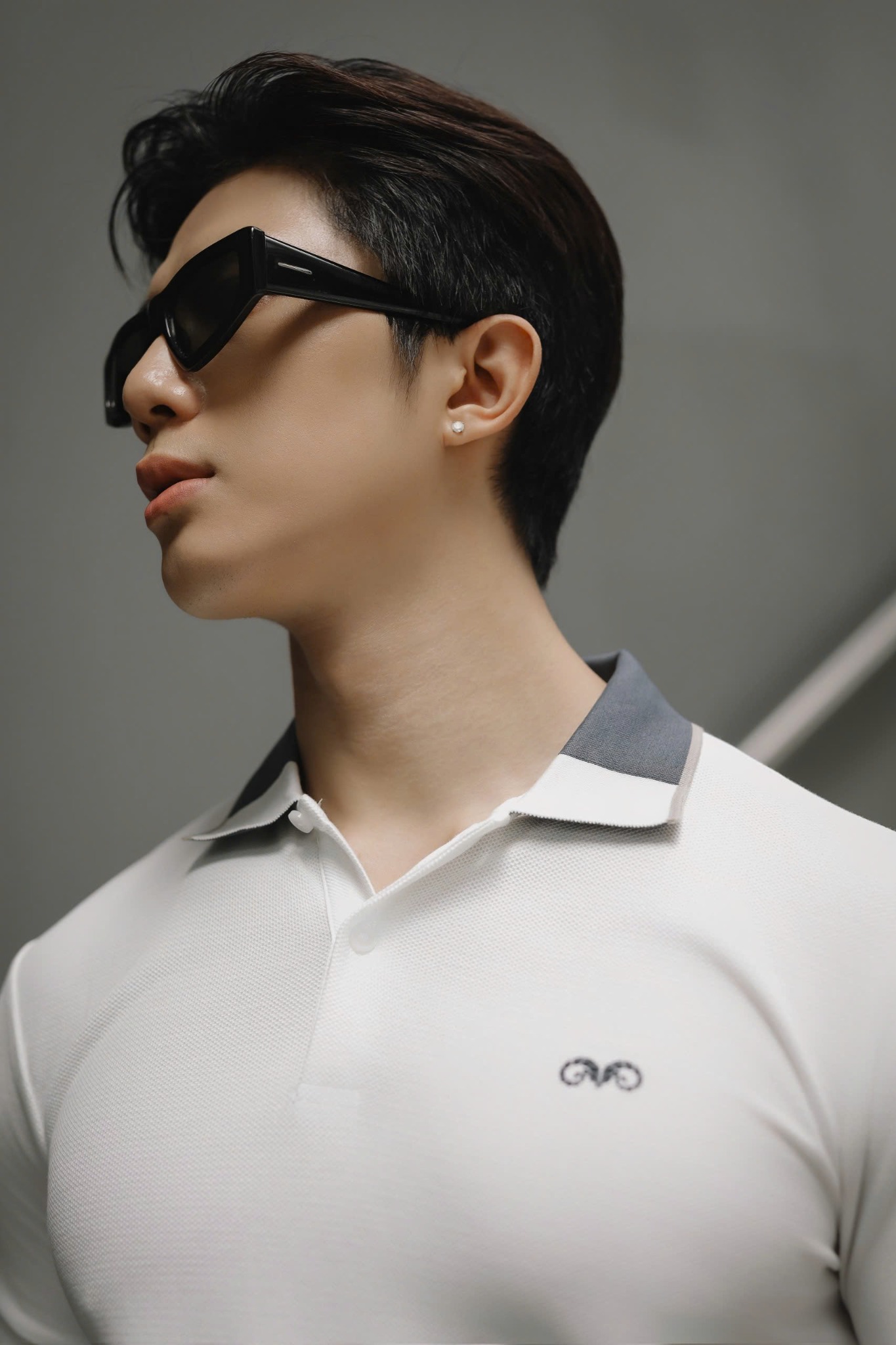 AG893 NEW PREMIUM SLIMFIT POLO - WHITE