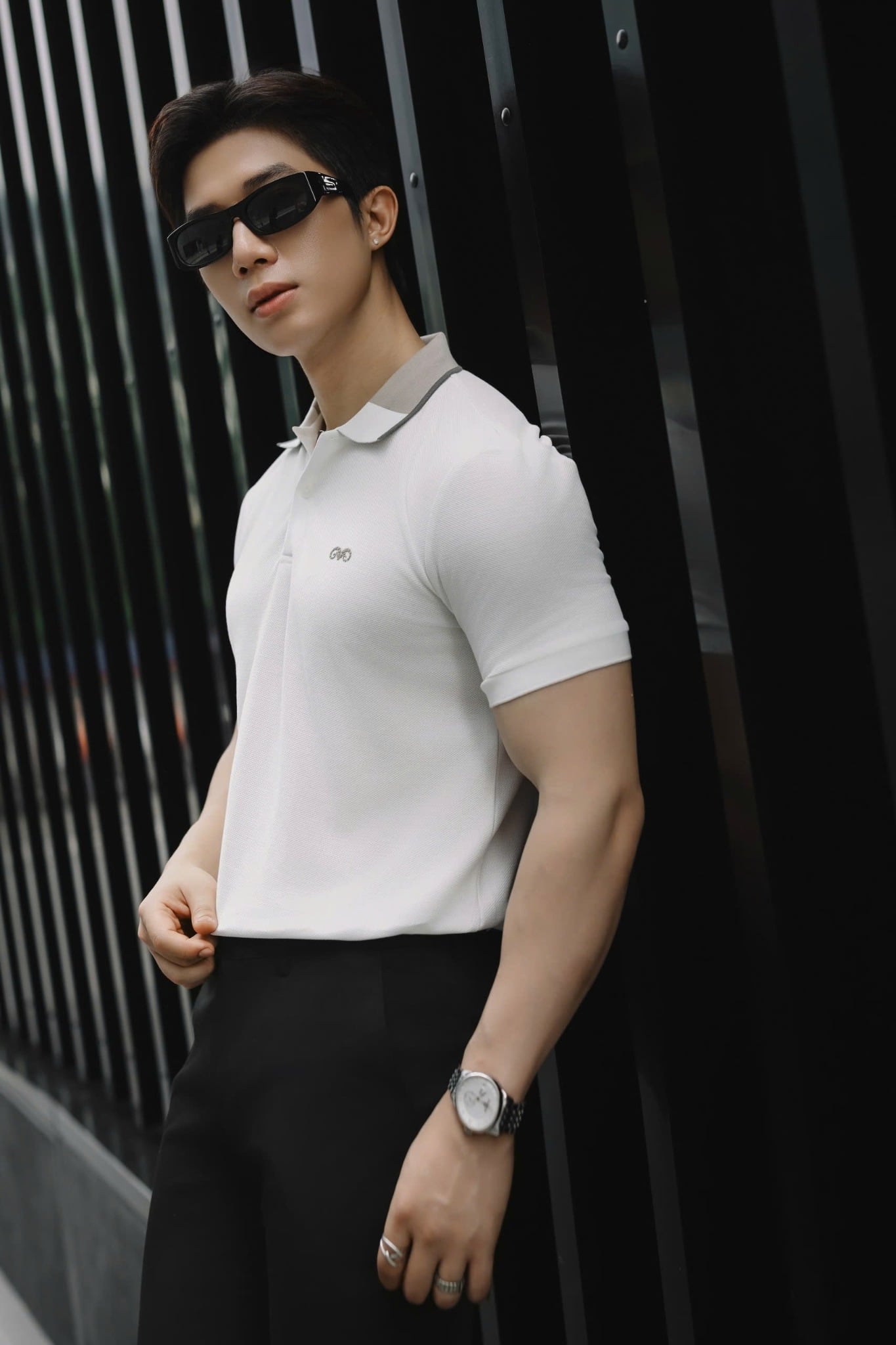 AG893 NEW PREMIUM SLIMFIT POLO - BEIGE