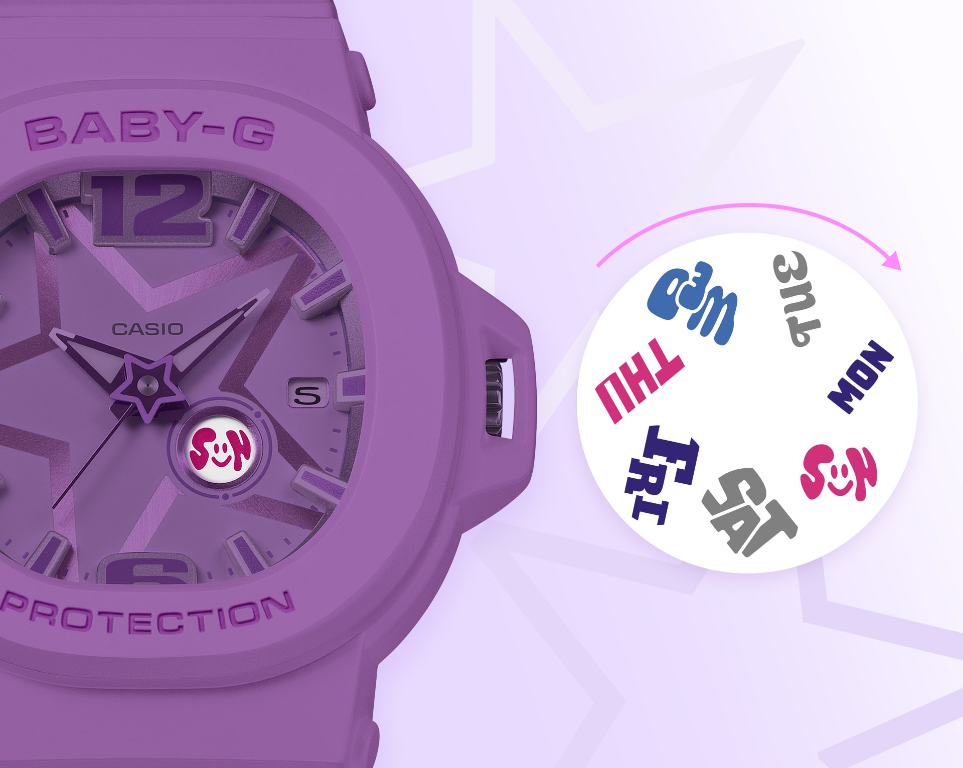 Đồng hồ CASIO BABY-G BGA-10D-2A1DR Chính Hãng