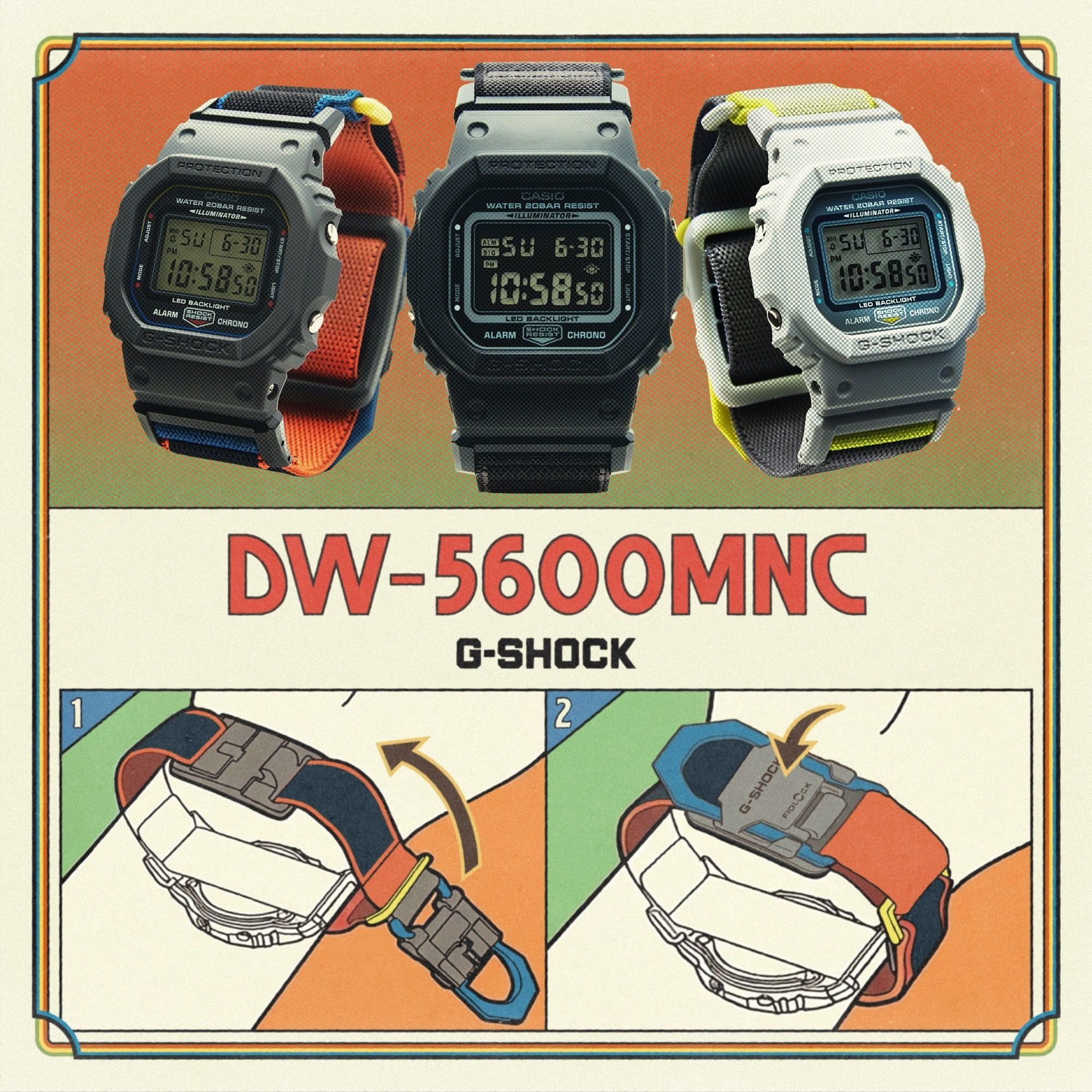 Đồng hồ CASIO G-SHOCK DW-5600MNC-7A8DR Chính Hãng