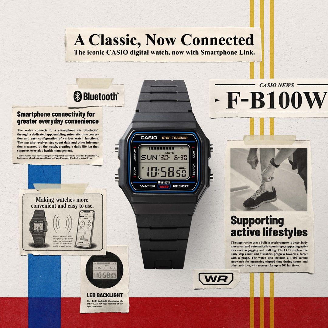 Đồng Hồ CASIO Nam F-B100W-1BDF Chính Hãng