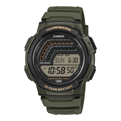 Đồng hồ Casio Nam WS-1800-3AV Chính Hãng