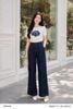  Quần suông navy denim lụa tôn dáng thời trang nữ Seven.AM B800171I 
