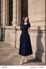  Chân váy xòe xếp ly xanh navy tôn dáng thanh lịch thời trang nữ Seven.AM H730350I 