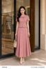  Chân váy A hồng dusty rose xếp ly tôn dáng thời trang nữ Seven.AM H730355I 