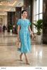  Đầm xòe xanh phần tay đính hoa tinh xảo thời trang nữ Seven.AM H633748I 